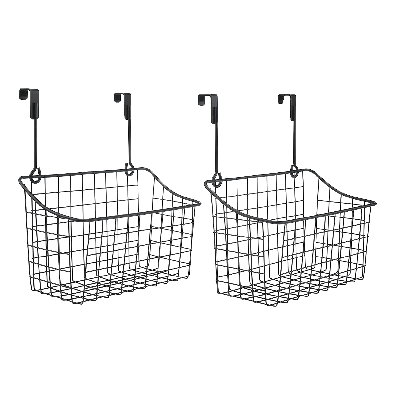 2 Pack Under Shelf Wire Basket, Hanging Storage Baskets Under
