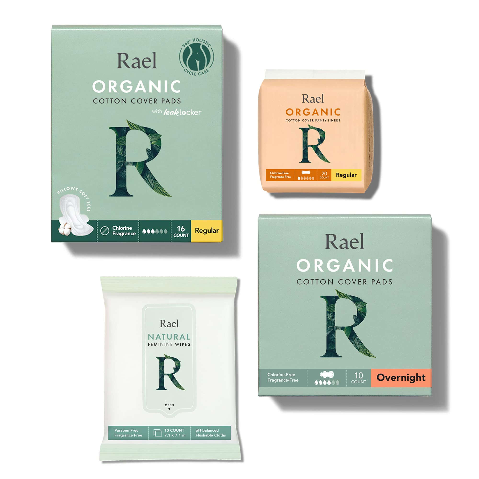 Rael Period Essential Value Set - Organic Cotton Cover Regular