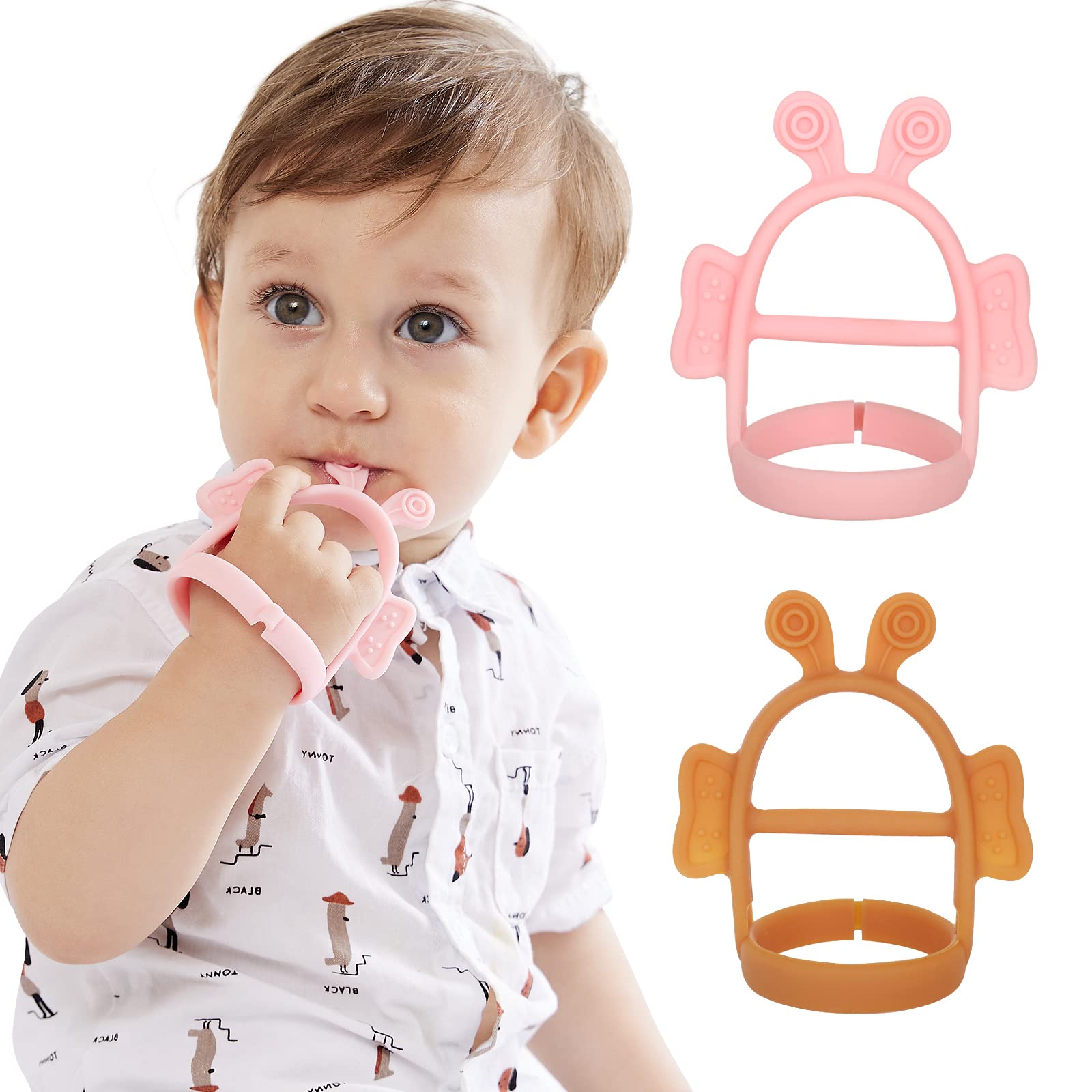 Teething Toys for Babies - Never Drop Food Grade Silicone Baby