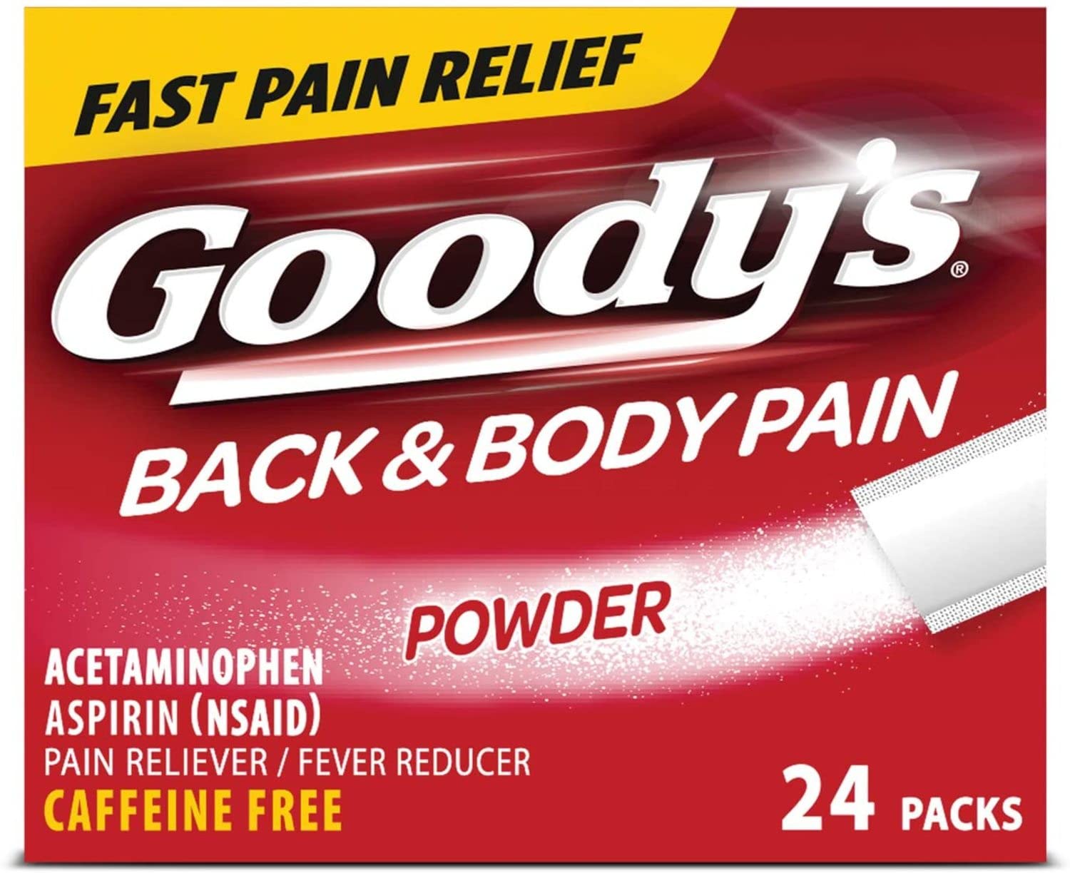Goody's Hangover Relief Berry Citrus Fast Pain Relief Powders, 4