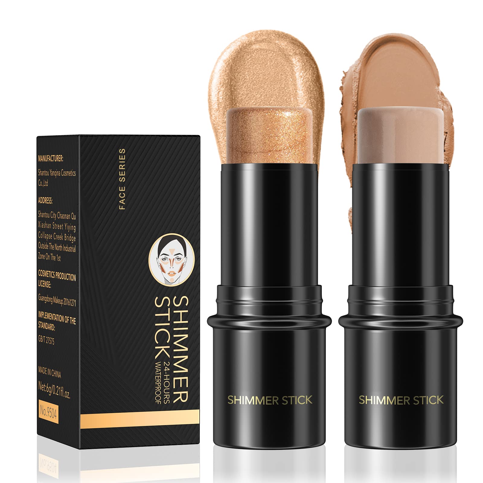 Go Ho Contour Stick Shading Face Contour Makeup Cream Long-Wearing  Natural-Looking Face Foundation Contouring Stick for Daily Wear 3D Wonder  Stick Body Shading Stick 04 Gray-bronzer Contour Stick