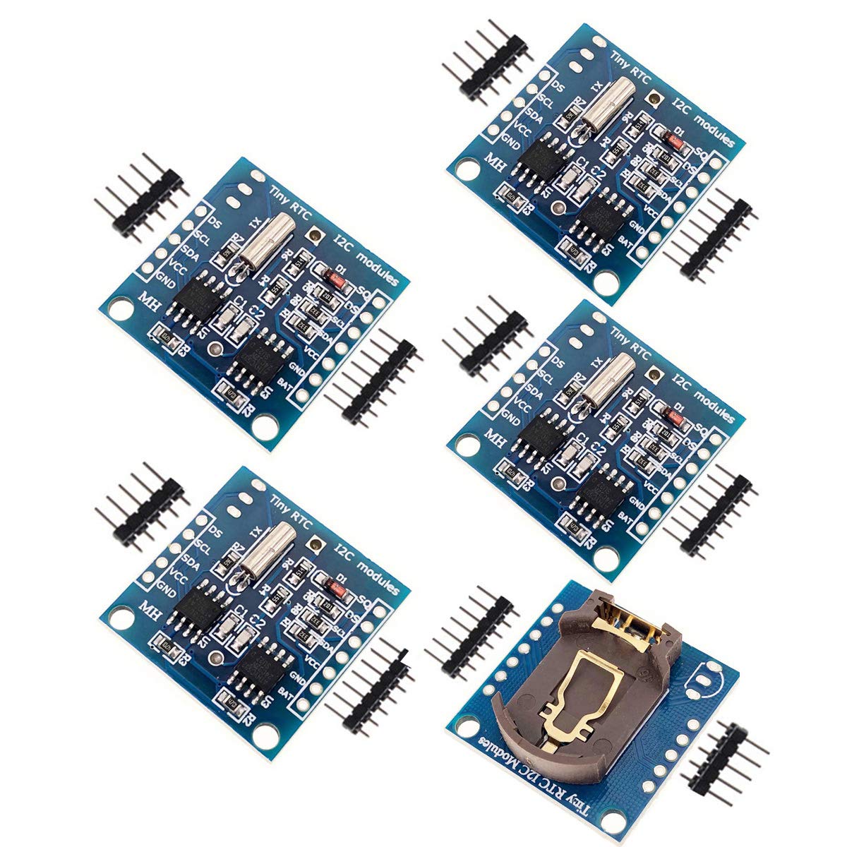 Daoki 5pcs Rtc I2c Module Arduino I2c Rtc Ds1307 At24c32 Real Time Clock Module 24c32 Memory 1996