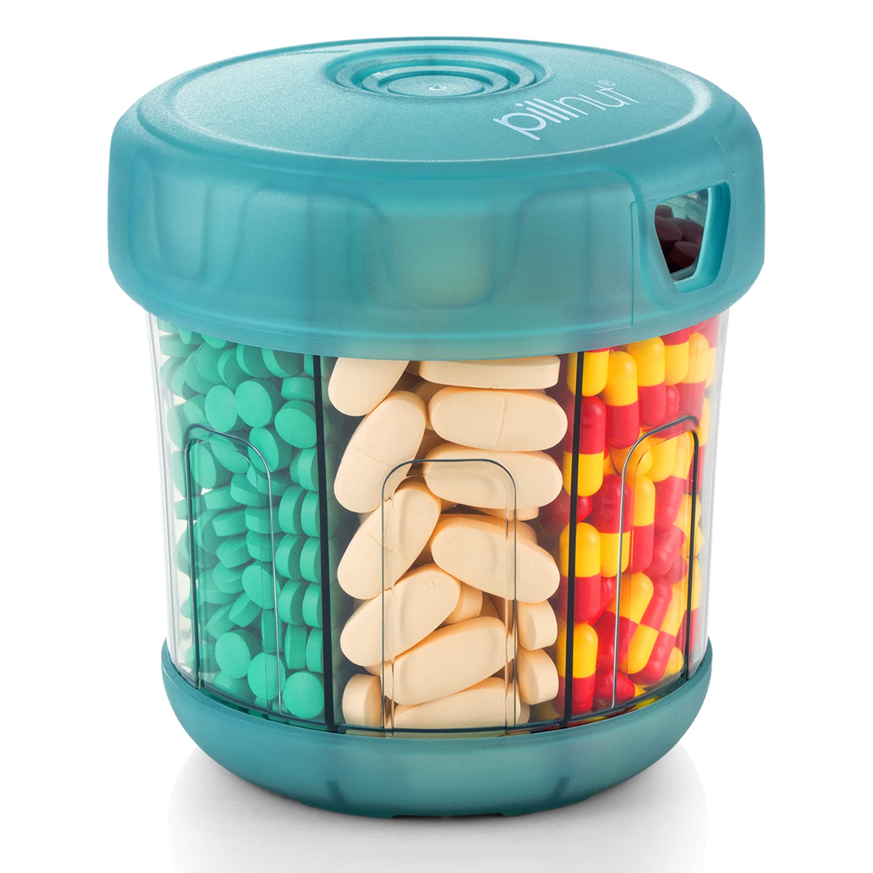 TSF Travel Pill Vitamin Medication Holder Dispenser Organizer Storage