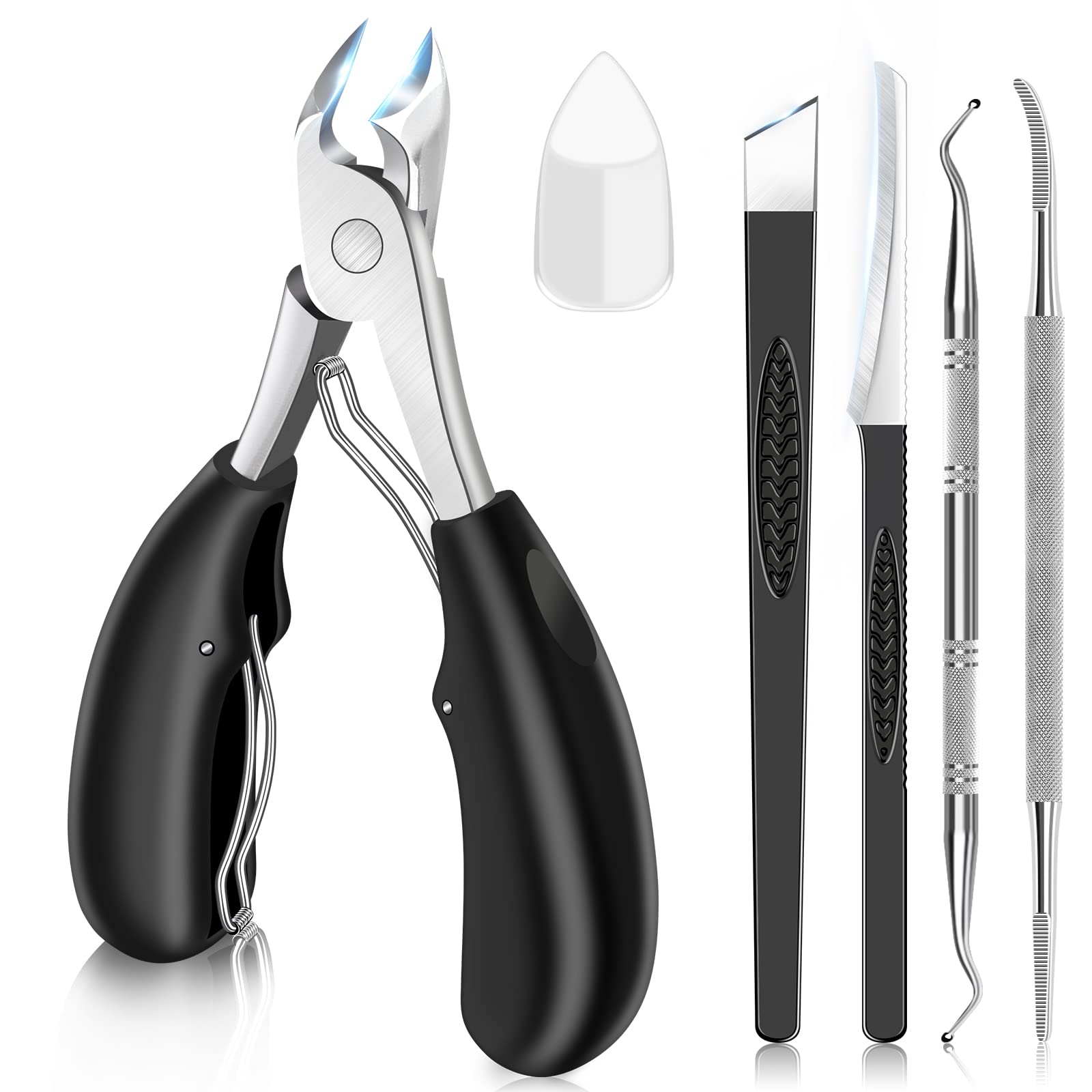 Nail Clippers for Men Thick toenails Clipper Set Long Handle for