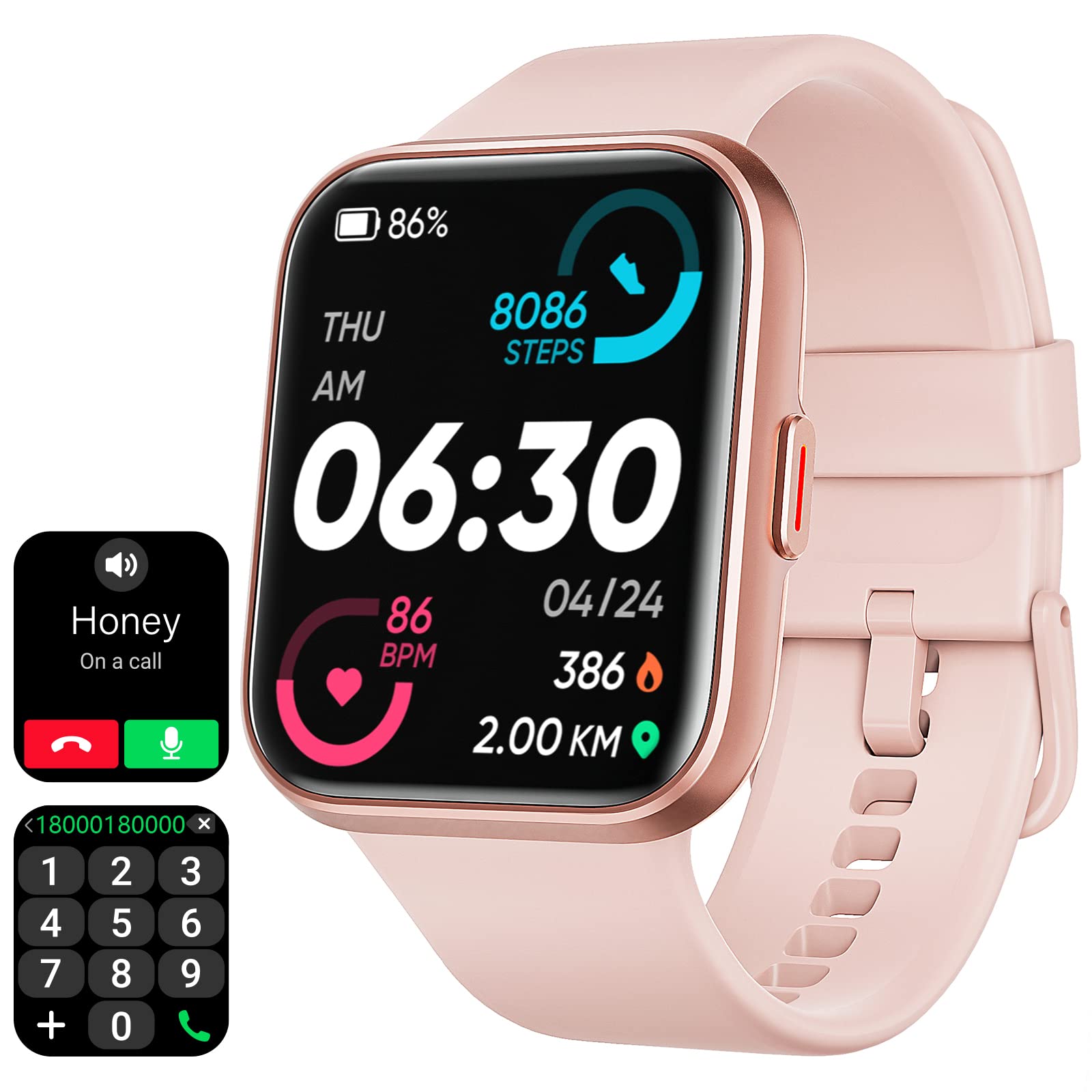 Huawei Band 6 Pink Touch Screen Fitness Smartwatch