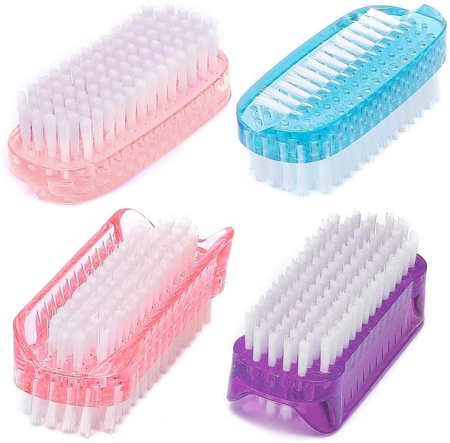 Cleaning Nail Brushes, Fingernail Scrub Brush Soft Stiff Bristles, Handle  Grip Nail Brush Cleaner for Toes and Nails Men Women, Pedicure Brushes for  Women & Men & Kids 4 Pack