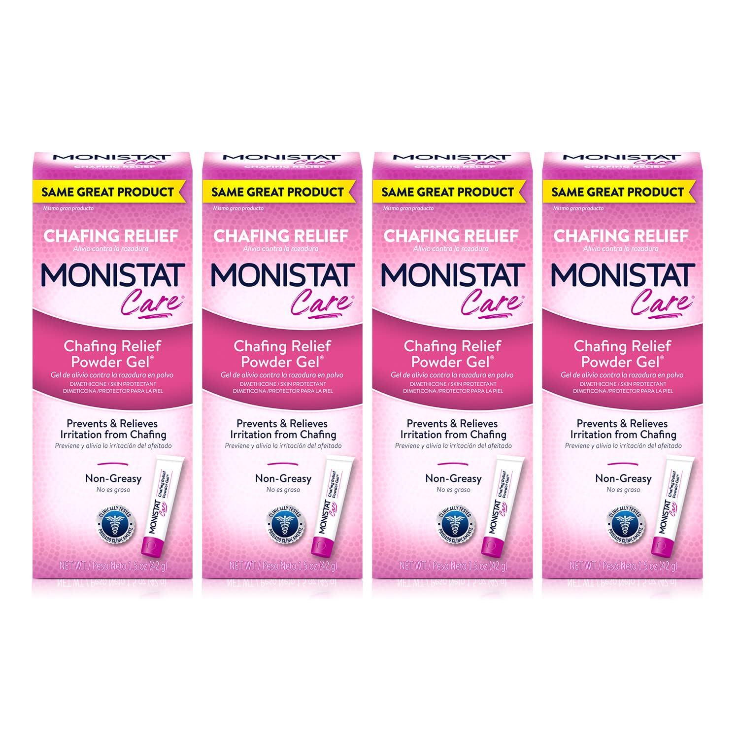 Monistat Chafing Relief Powder Gel, Anti-Chafe Protection, Fragrance Free  Chafing Gel, 1.5 Oz, 1 Pack