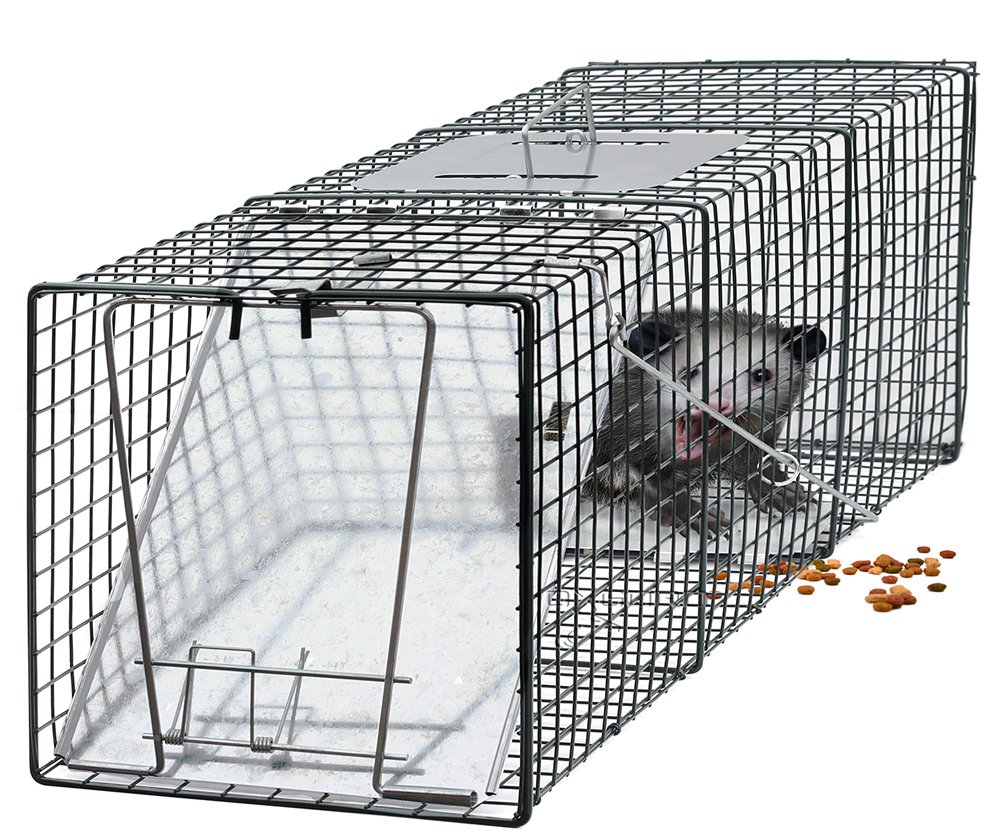 Den Haven Live Animal Trap Humane Catch & Release Cage Cat Rabbit