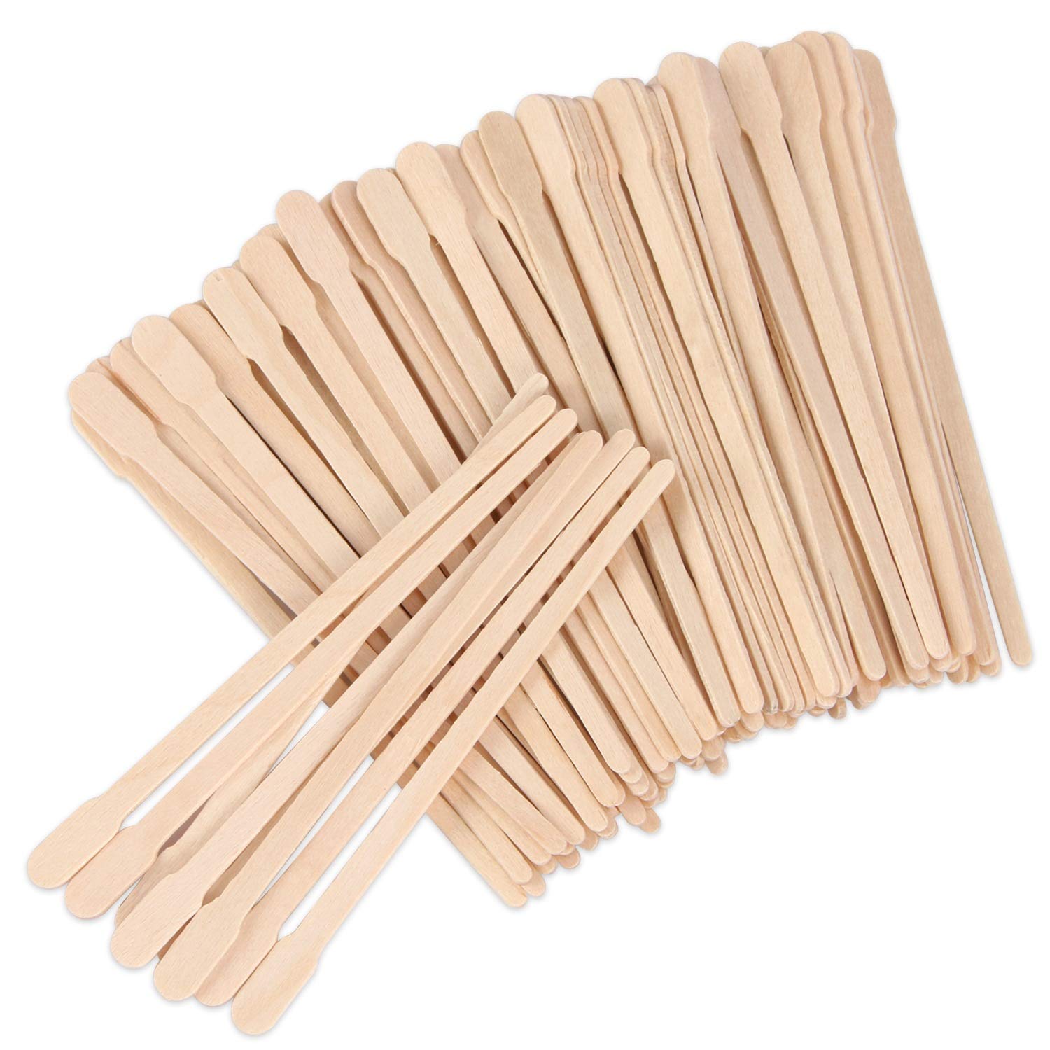 200 Pcs Eyebrow Wax Sticks Wax Applicator, Wood Wax Spatulas for Face Small  Hair Removal Sticks or Wood Craft Sticks (With Handle)