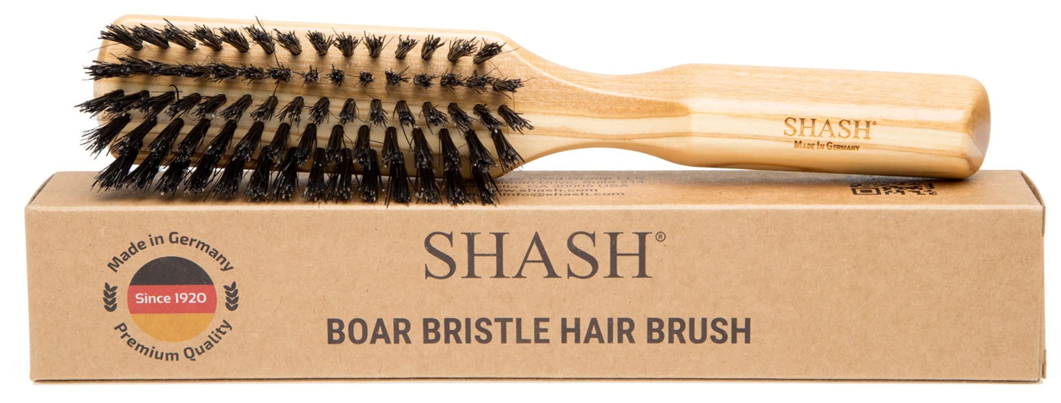 Dovahlia Boar Bristle Hair Brush Set for Women and Men - Designed for Thin  and Normal Hair - Adds Shine and Improves Hair Texture - Wood