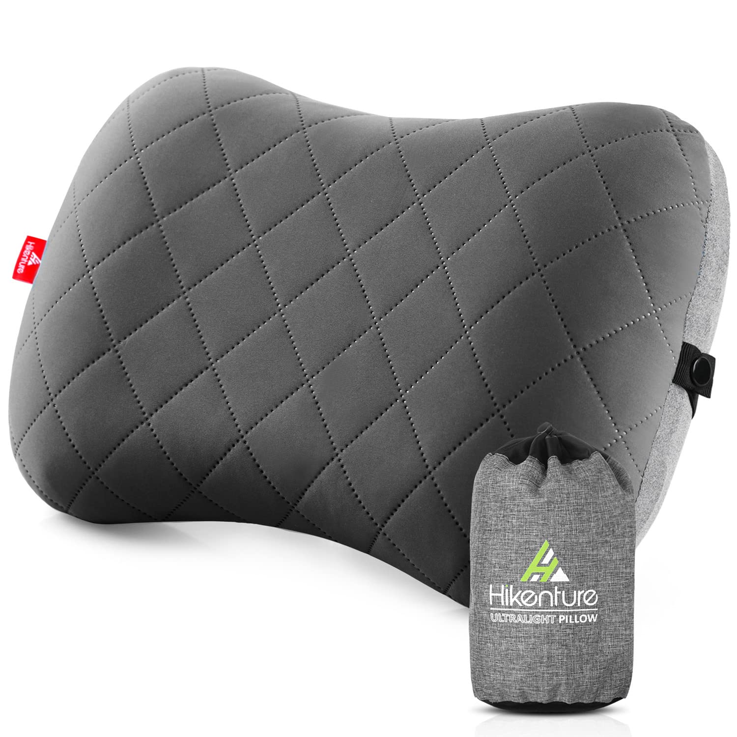 Inflatable Lumbar Support Pillow Blow Up Travel Back Cushion Support for  Grey