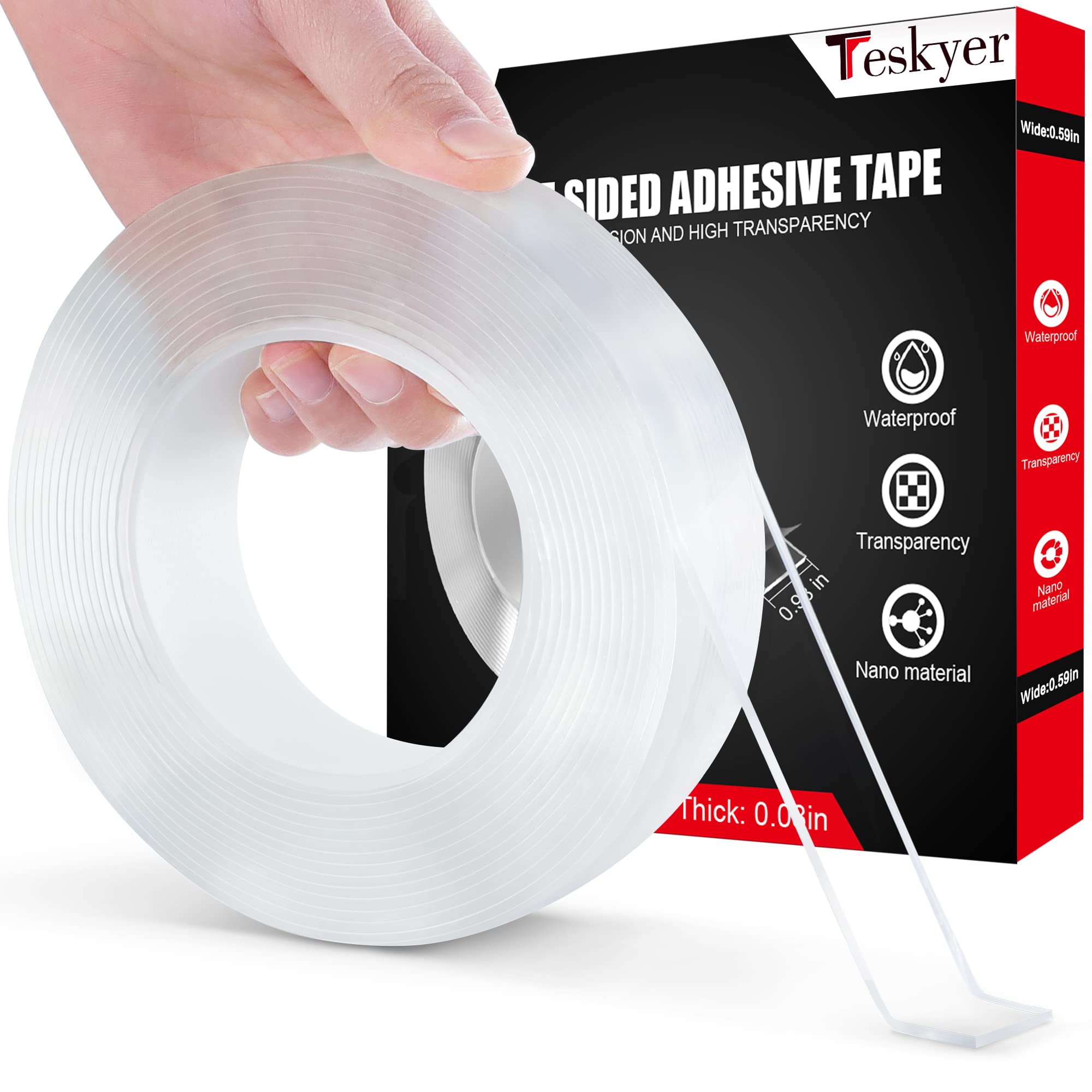 Strong Double Sided Tape Heavy Duty, MOGLILY Double Sided Tape for