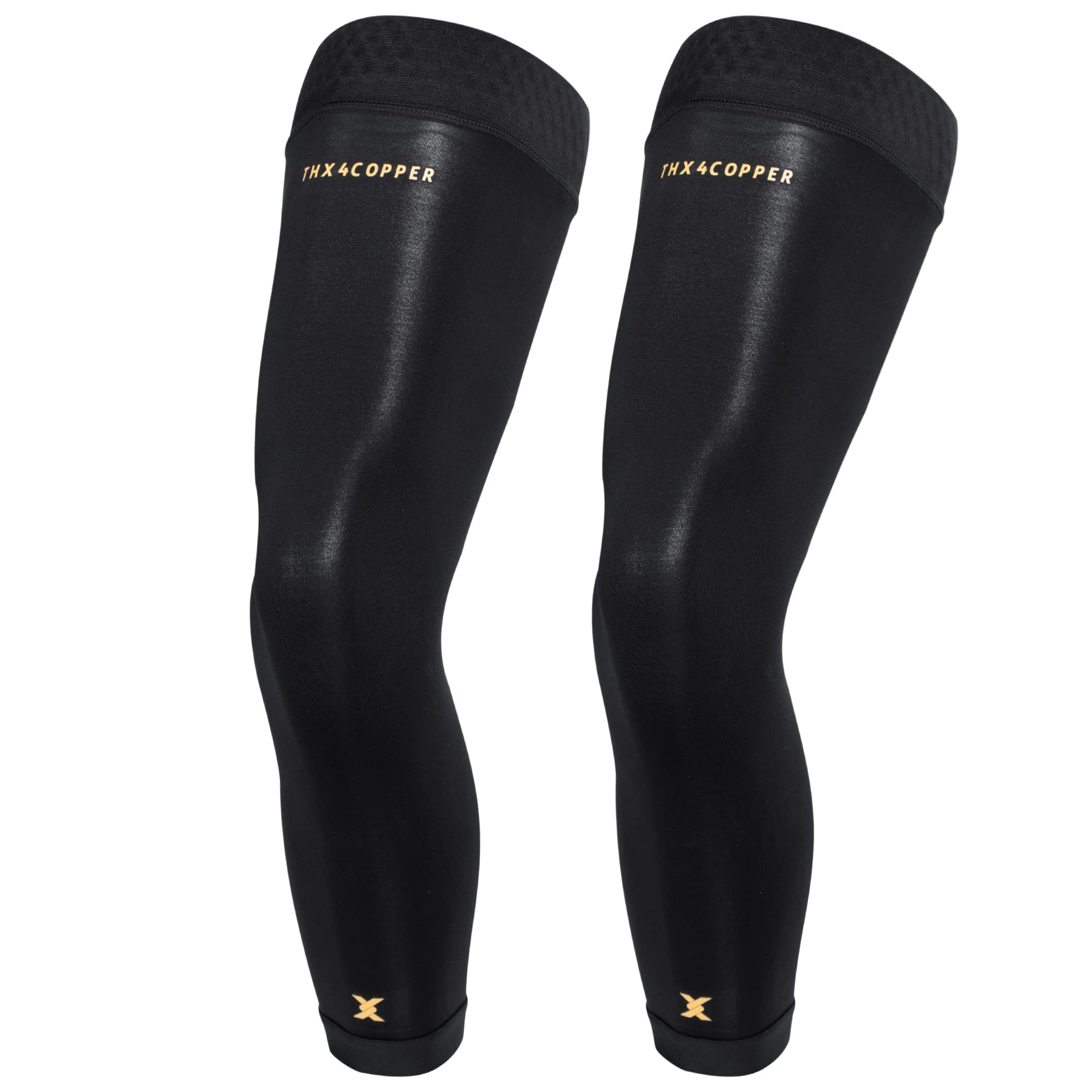 Thx4COPPER Full Leg Compression Sleeves Anti Slip Long Leg Knee