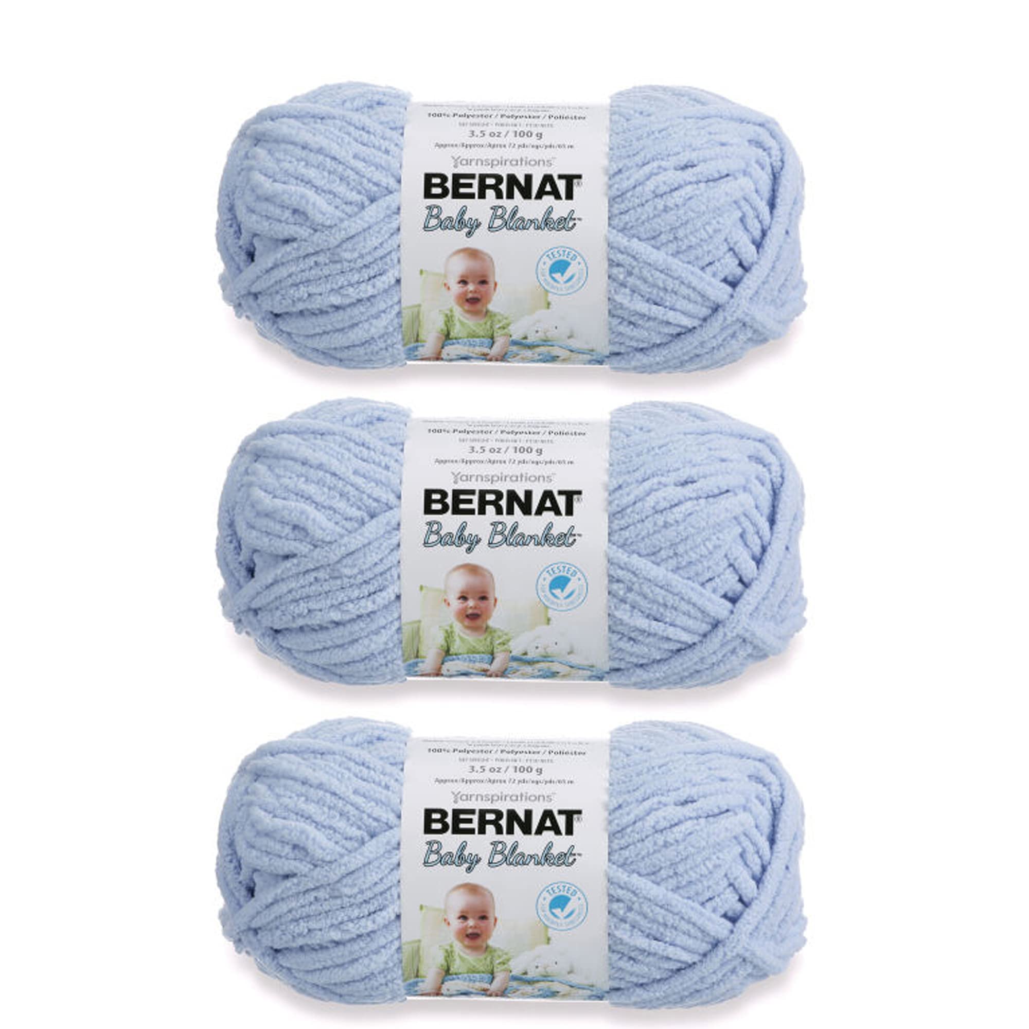  Bernat Blanket Super Bulky Yarn, 5.3oz, Guage 6 Super