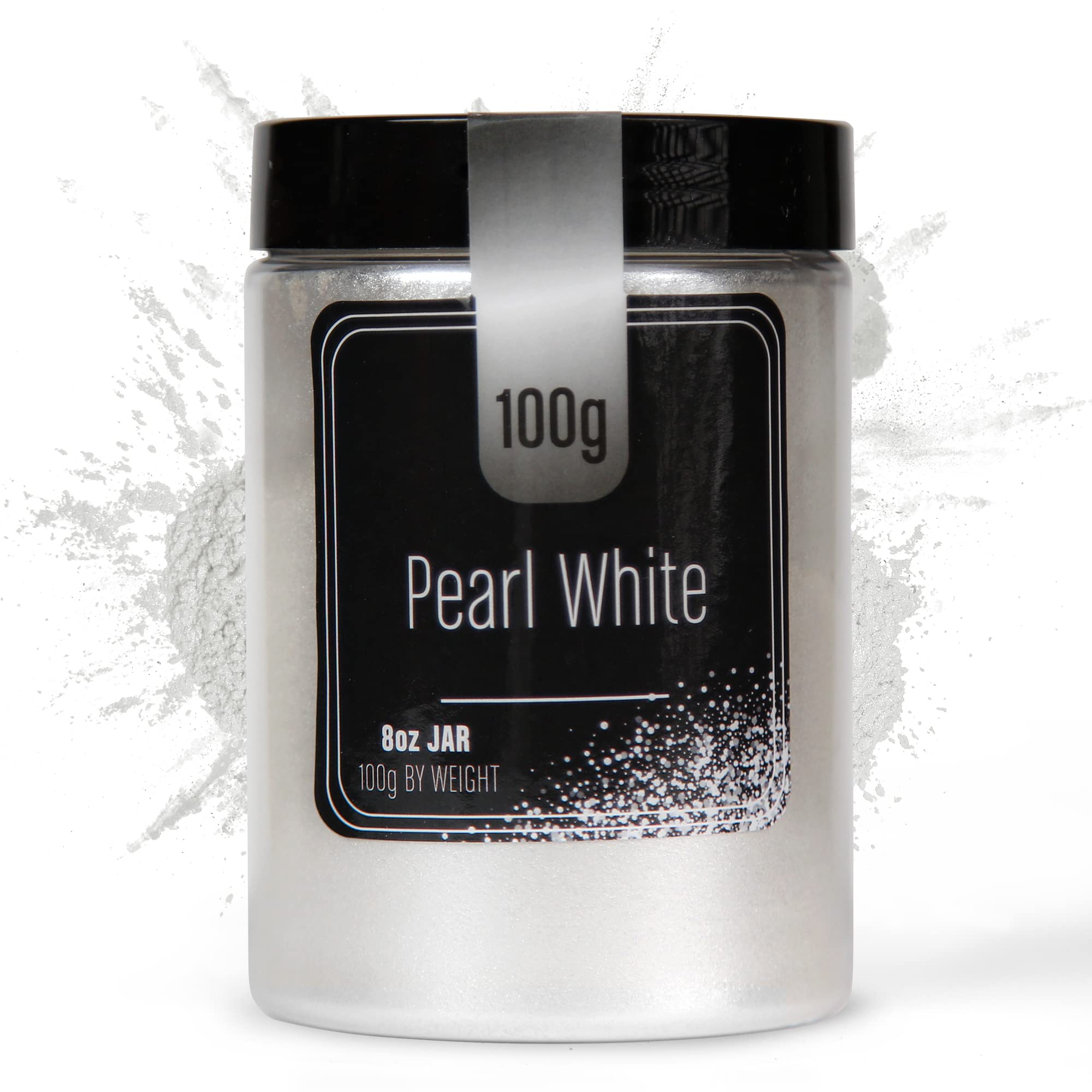 FIREDOTS Pearl Black Mica Powder - 100 Grams - Epoxy Resin Color Pigment -  Metallic Black Mica Powder for Epoxy Resin - Black Epoxy Pigment Powder 