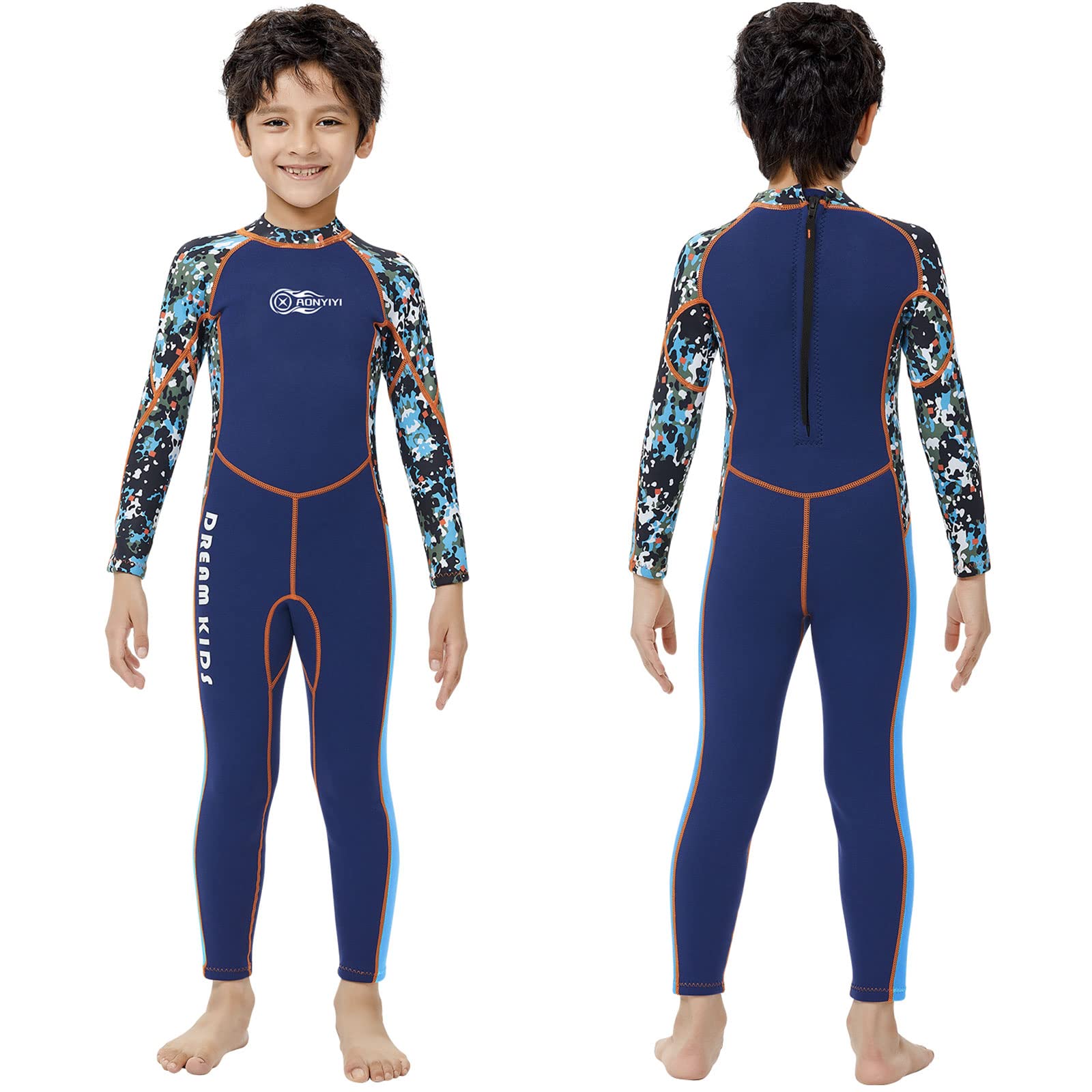 Children's Wetsuits, girls thermal swimwear, boys long sleeve