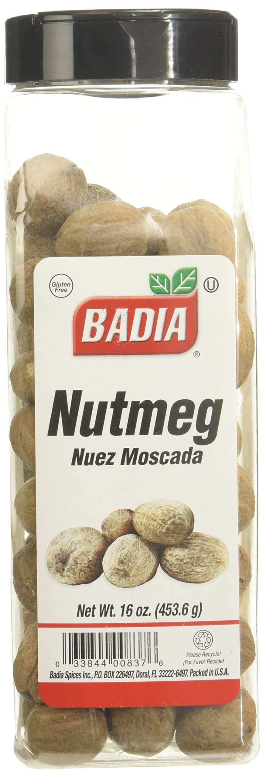 Badia Nutmeg Whole 16 Ounce