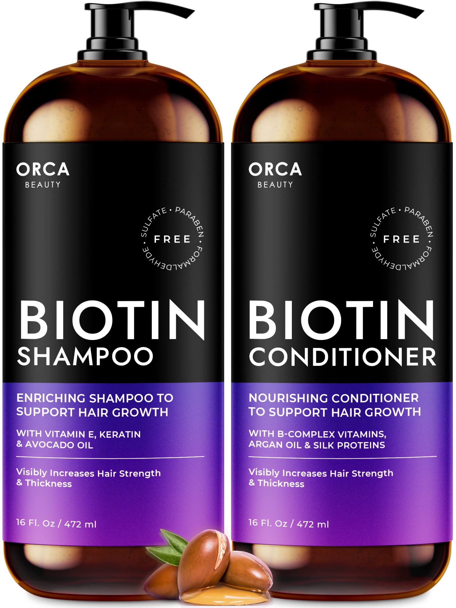 Biotin Shampoo and Conditioner Shampoo for Thinning Hair and Hair Loss ...
