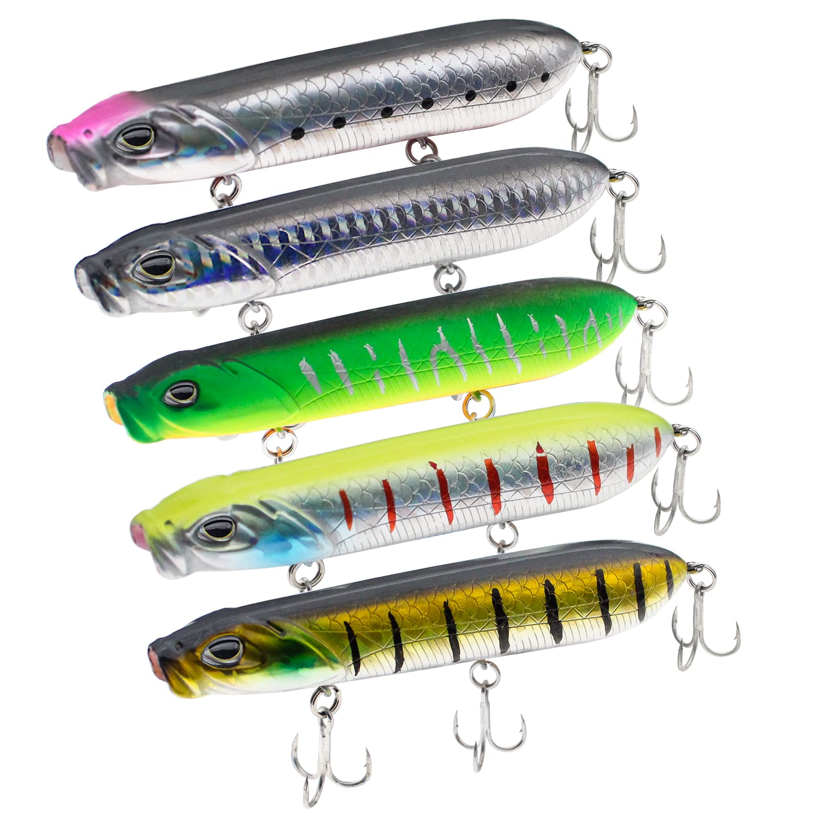  Toddmomy Trout Jigs 5 Pcs Lifelike Fishing Bait Spinnerbaits  Bass Lure Deep Water Lures Musky Lures Saltwater Lures Blade Baits s  Luminous Shrimp Shaped Bait to Rotate Bait Hook Freshwater 
