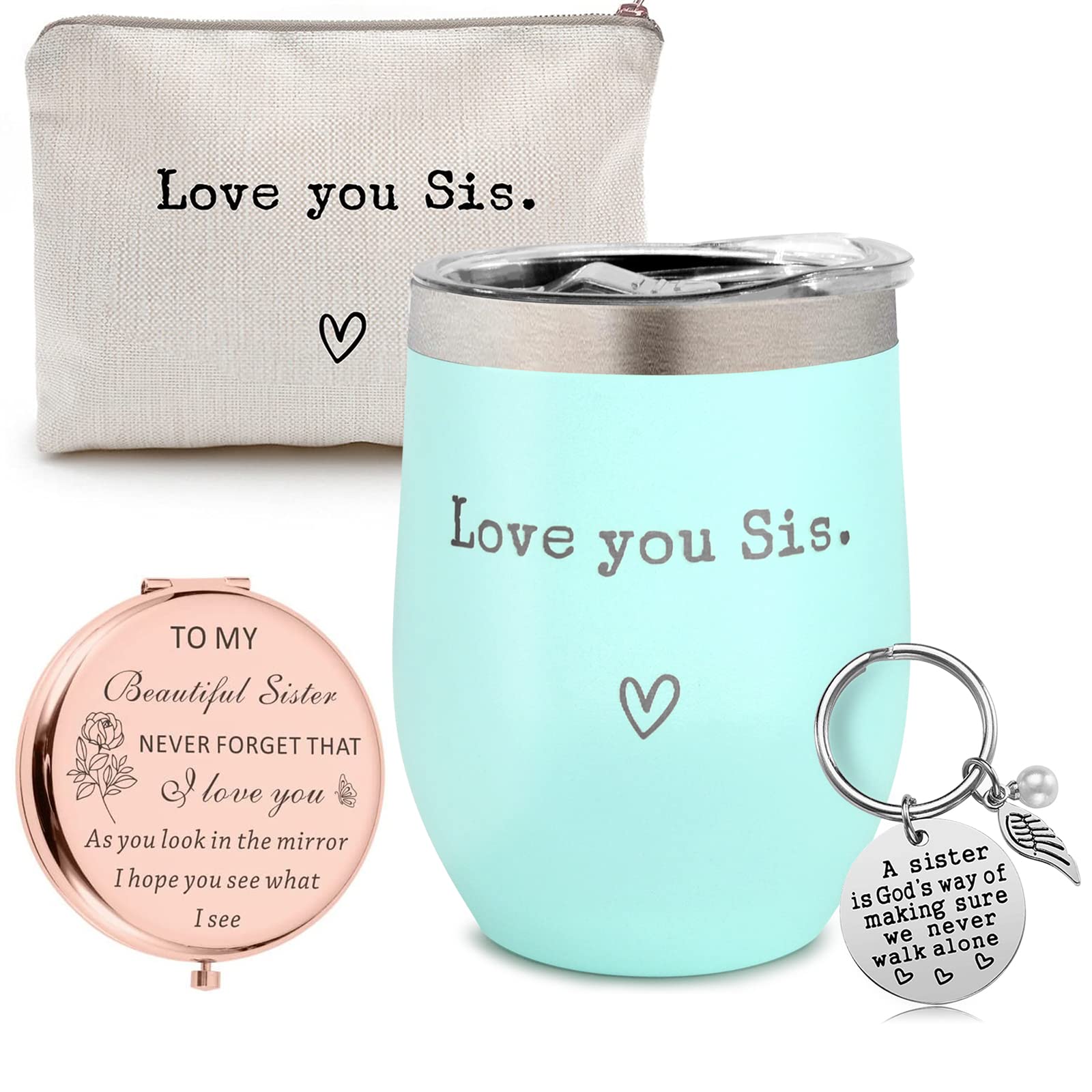 Sister Tumbler with Lid and Straw Best Sister Ever Cup Insulated Stainless  Steel Mug for Big Sister/ Little Sister Birthday Sister Gifts from Sister  Friendship Gifts for Women 