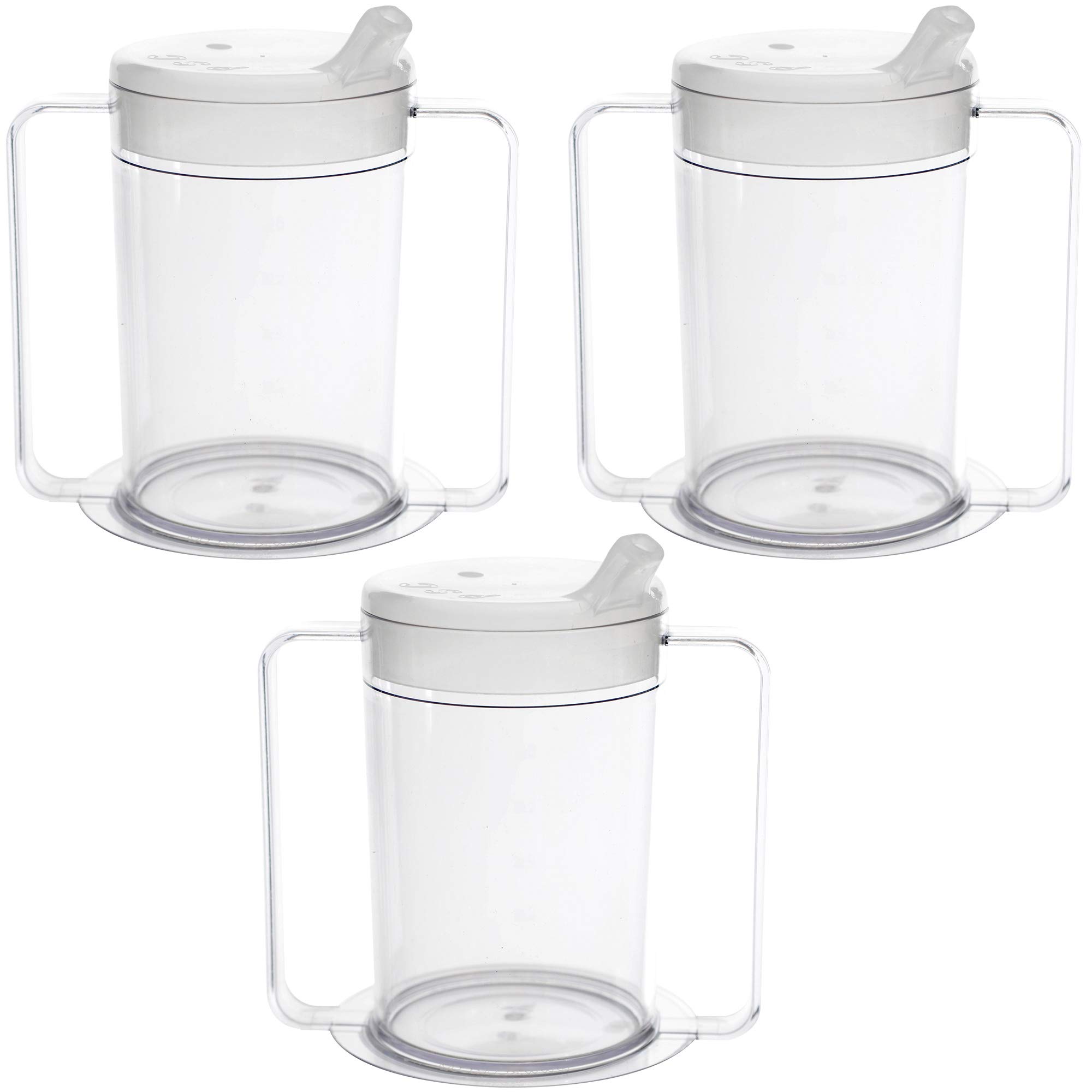 DOITOOL 2PCS Spill Proof Cups for Adults with Two Handles - Plastic Cups  with Lids and Straws for Ad…See more DOITOOL 2PCS Spill Proof Cups for  Adults