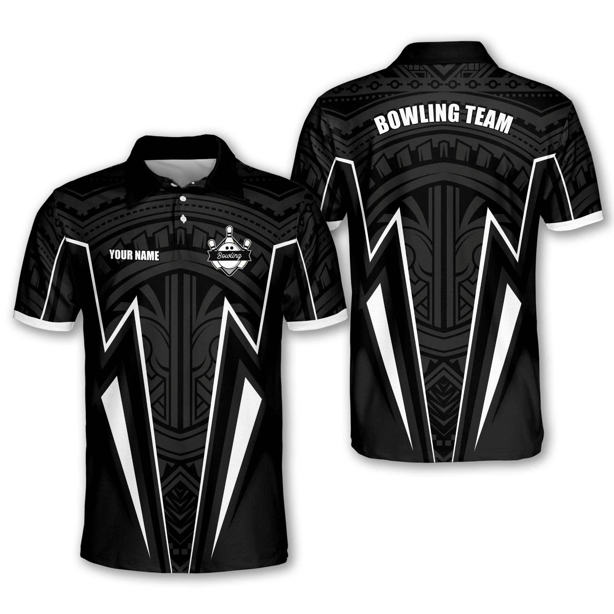 Custom Bowling Shirts For Men - Eagles Short Sleeve Bowling Team