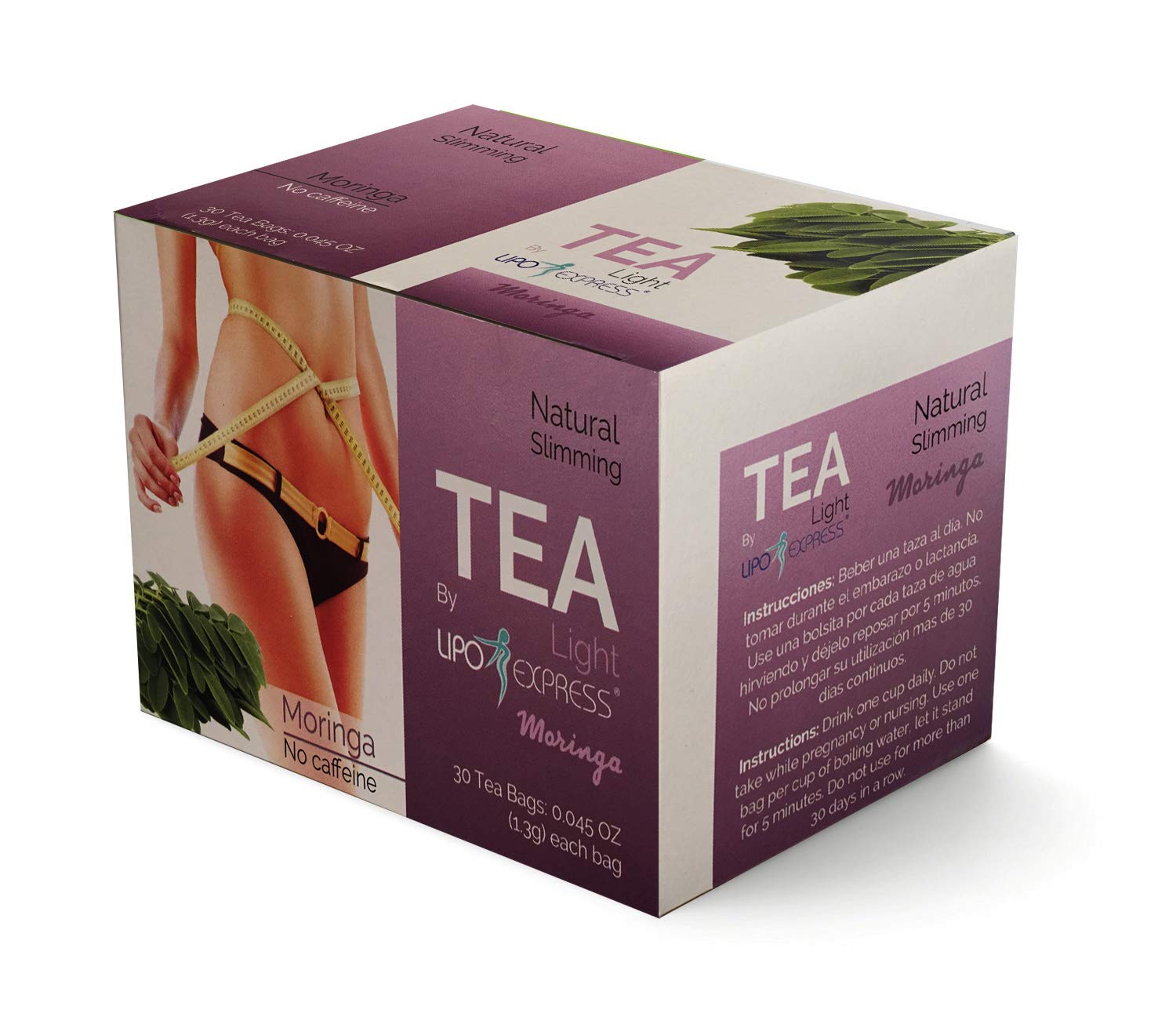 Weight Loss Tea Detox Tea Lipo Express Body Cleanse, Reduce Bloating, &  Appetite Suppressant, 30 Day Tea-tox, with Potent Traditional 100% Naturals  Herbs. Energy Booster. (Moringa Tea)