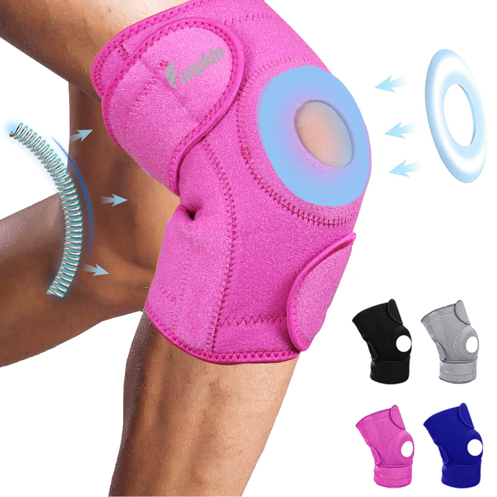 Adjustable Knee Support PatellaKnee Cap for Knee Pain, Gym Workout,  Running, Arthritis, and Protection