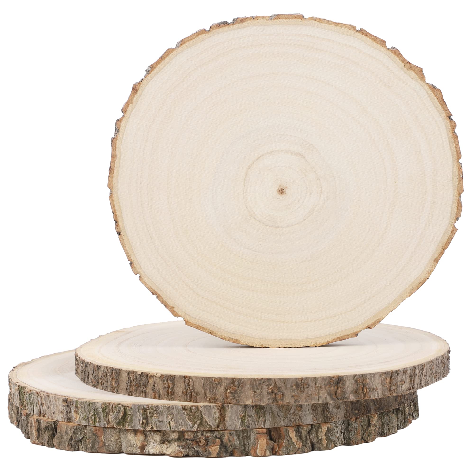 Unfinished Wood Slices Large Wood Slices for Crafts Wood Centerpieces for Tables  Wood Slabs 7 - 8.5
