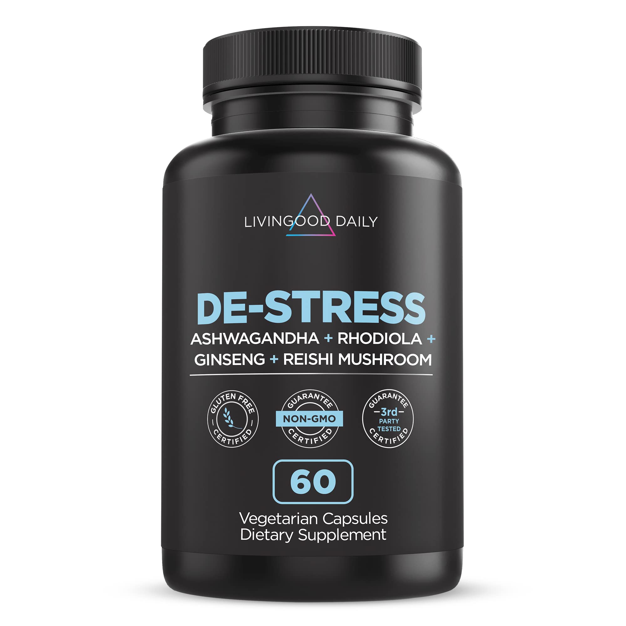 Livingood Daily De Stress Natural Cortisol Support Adaptogens