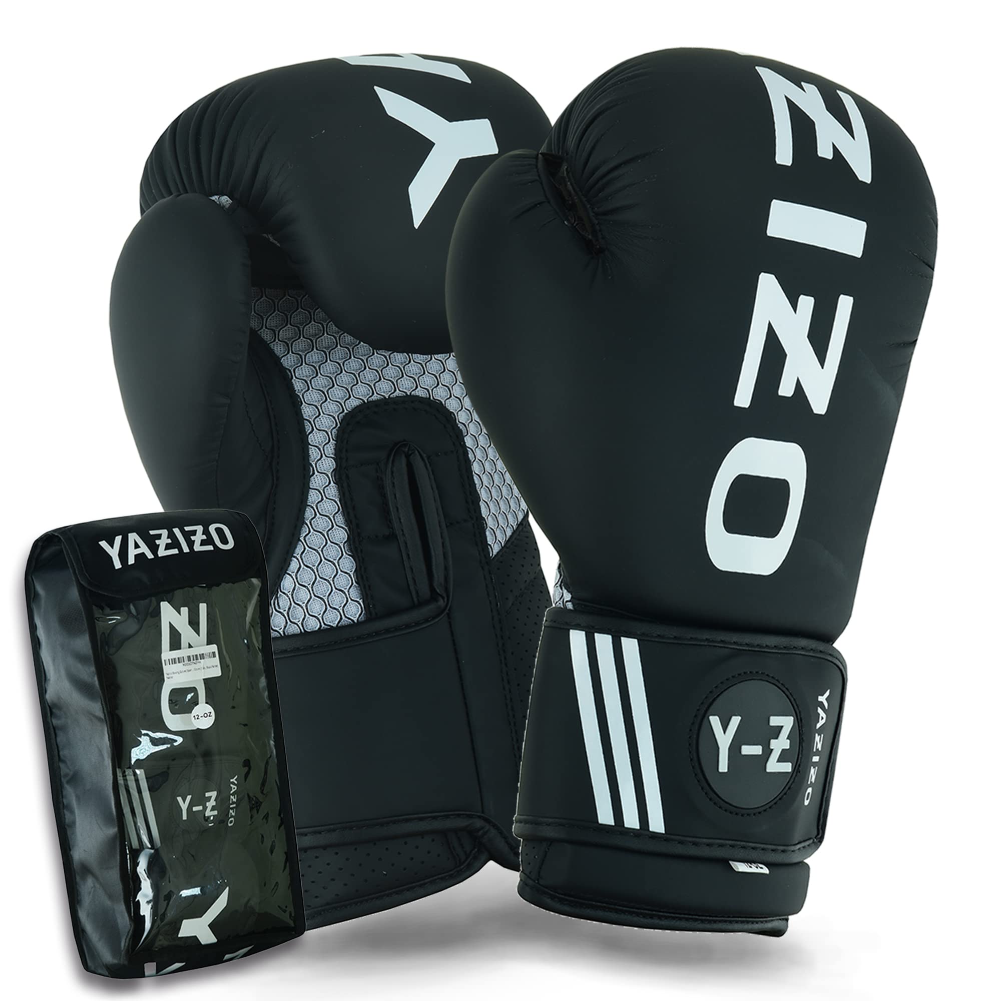 Yazizo Boxing Gloves Sparring and Muay Thai Matte Faux Leather