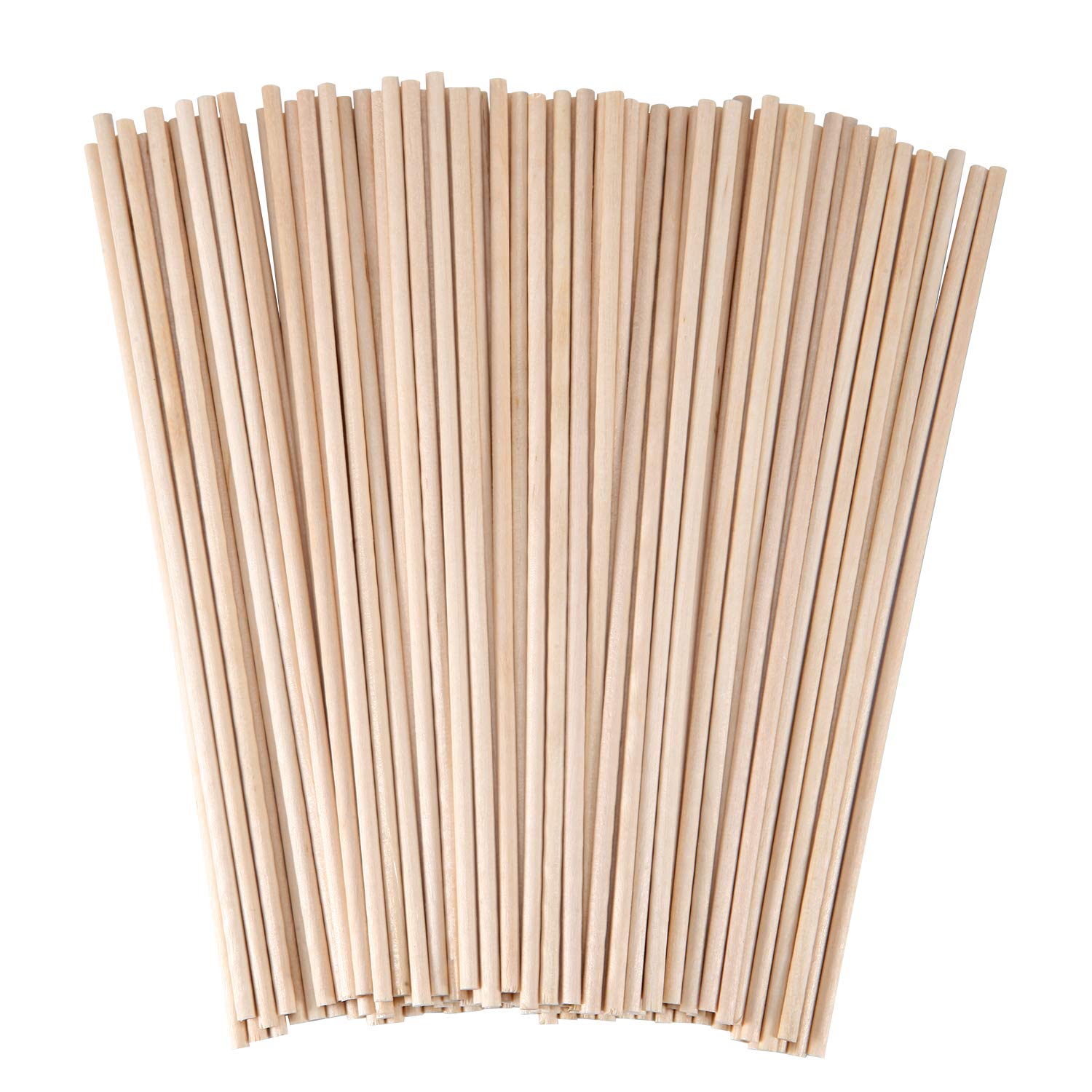 Senkary Wooden Dowel Rods 1/8 x 6 Inch Unfinished Natural Wood Craft Dowel  Rods 100 Pieces 1/8 x 6 Inches