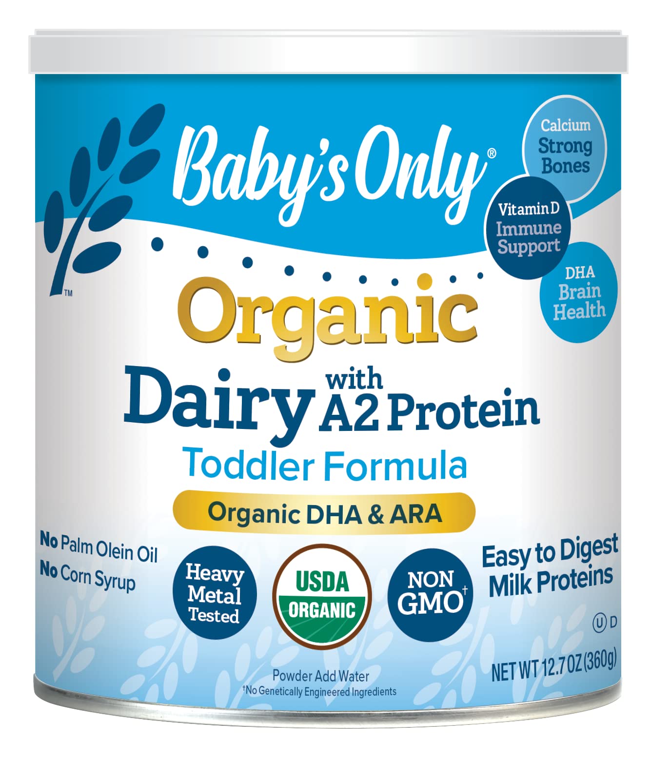 Baby's only organic dairy with dha & sales ara formula