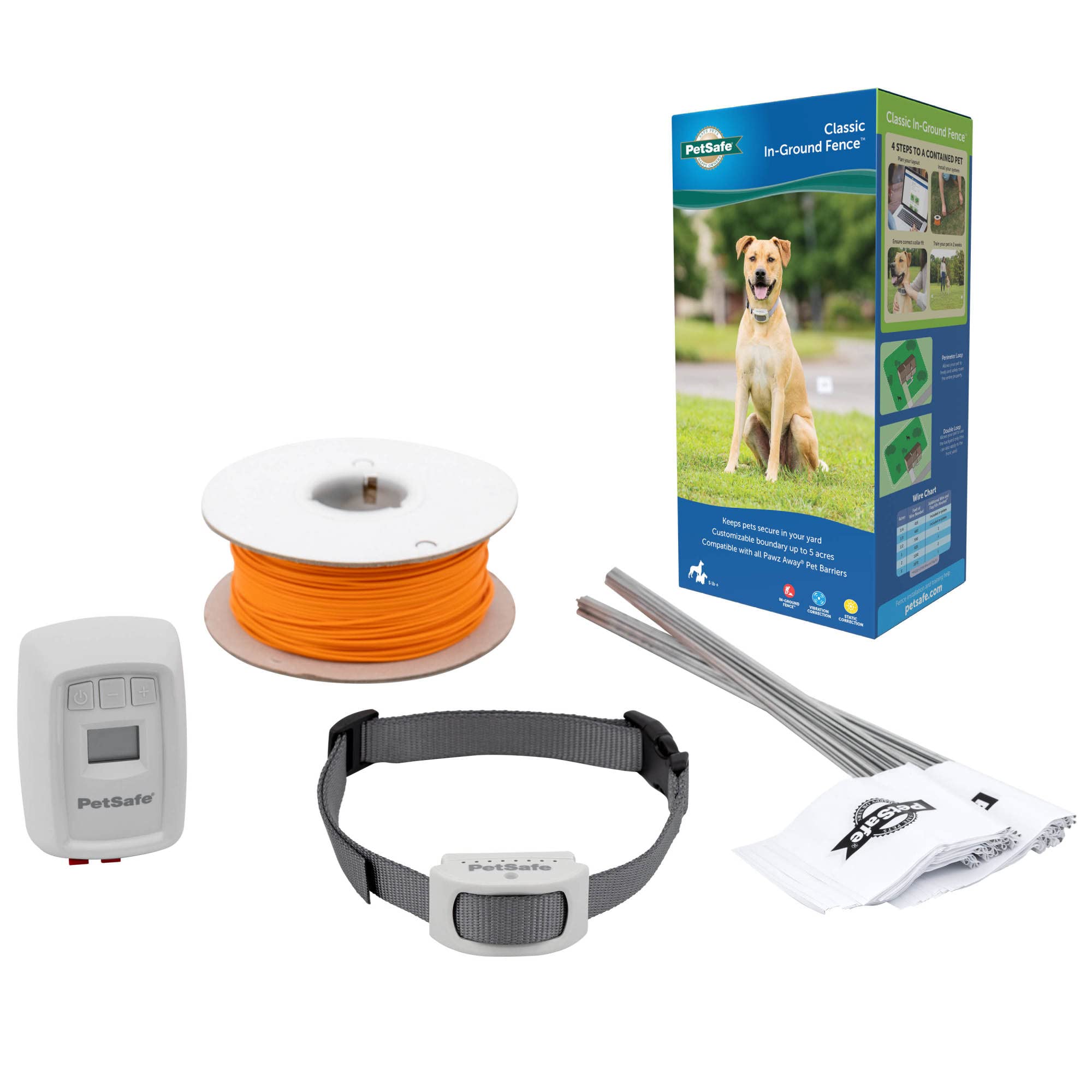 PetSafe Classic In-Ground Fence Rechargeable Receiver Collar for Dogs and  Cats - from The Parent Company of Invisible Fence Brand - 7 Levels of