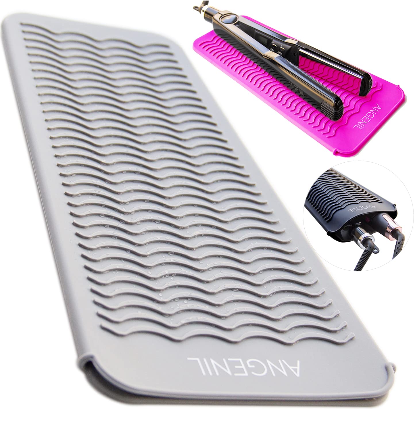 ANGENIL Professional Silicone Heat Resistant Mat Pouch for Hair