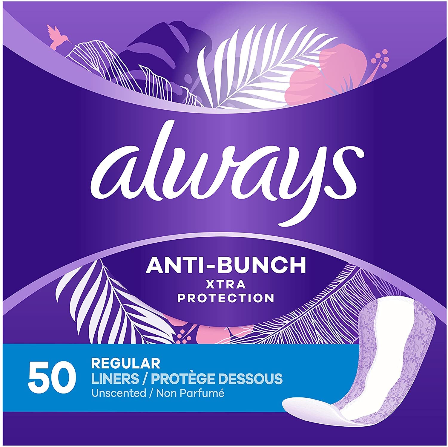 Organic Cotton Panty Liners - Regular 6 Inch / 50 Count –