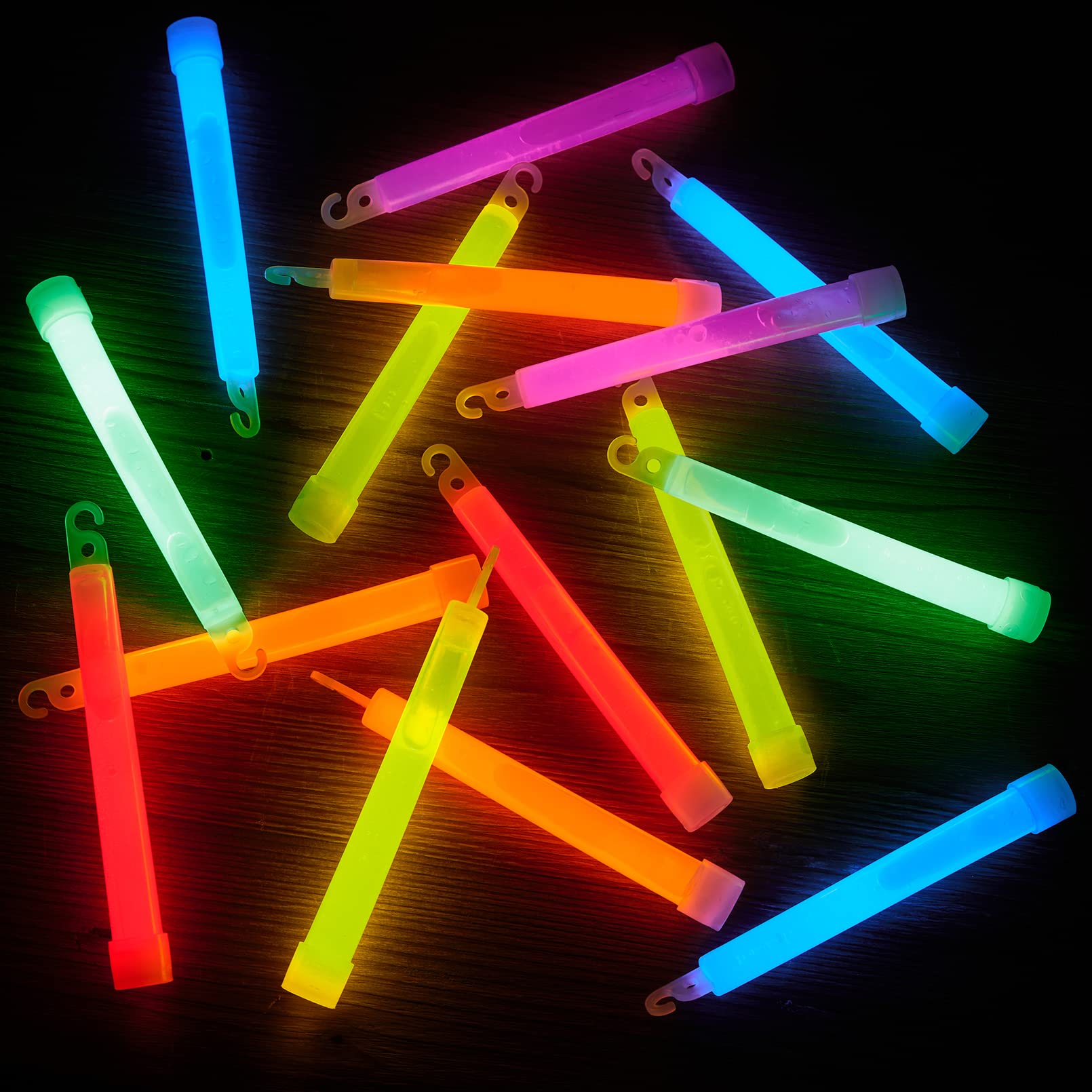 12 Hours Ultra Bright Long Lasting Glow In The Dark Emergency Glow Sticks I  Neon Bulk