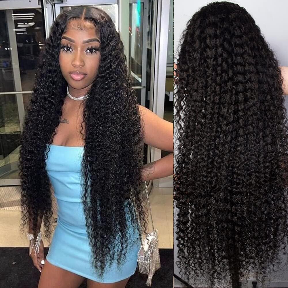 13x4 Lace Front Wigs Human Hair Curly Wave Wig 180 Density 34