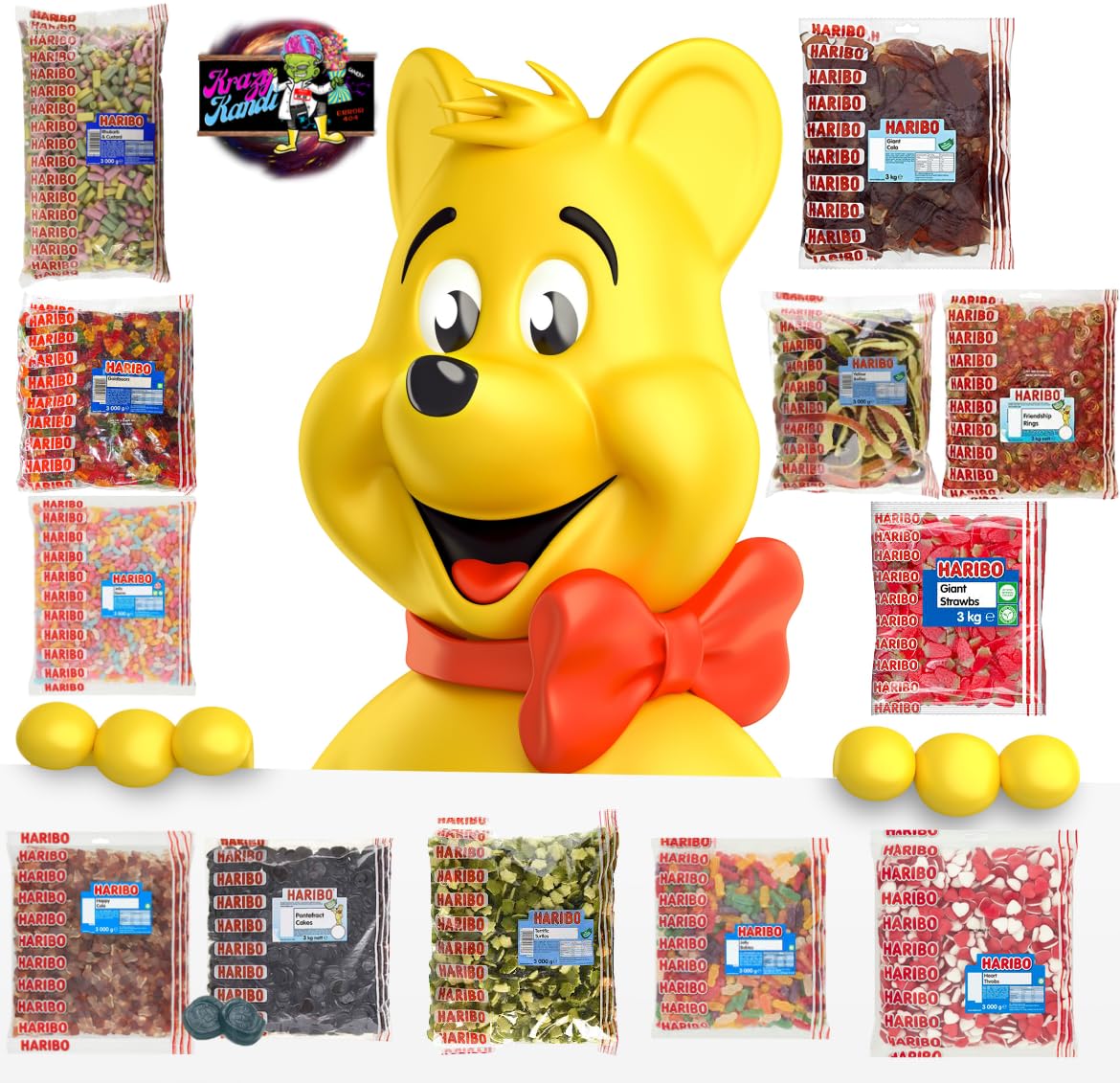 Ultimate Haribo Bulk Sweets Pick N Mix Huge Variety Sweets Tubs Bulk ...