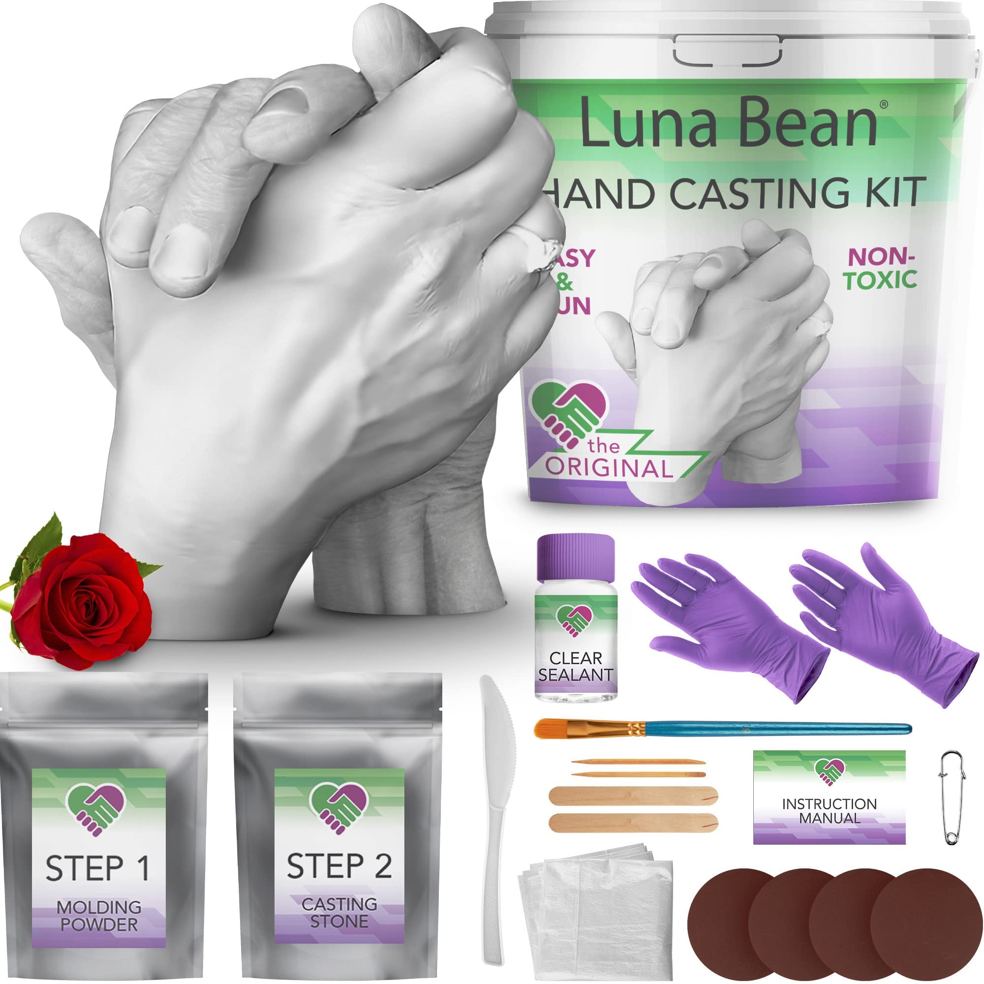 XL Hand Casting Kit for Families, Up to 6 Hands (Adults and Children), Hand  Hold Mold Plaster Casting DIY Keepsake Hands Sculpture Kit