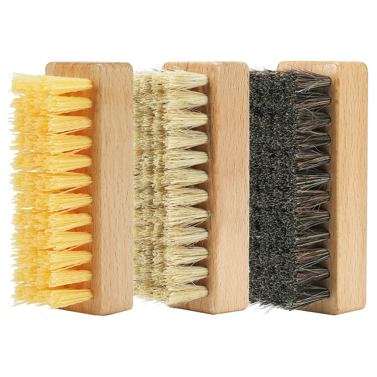 Hard Nylon Bristle Cleaning Brushes w/ Nylon Handle