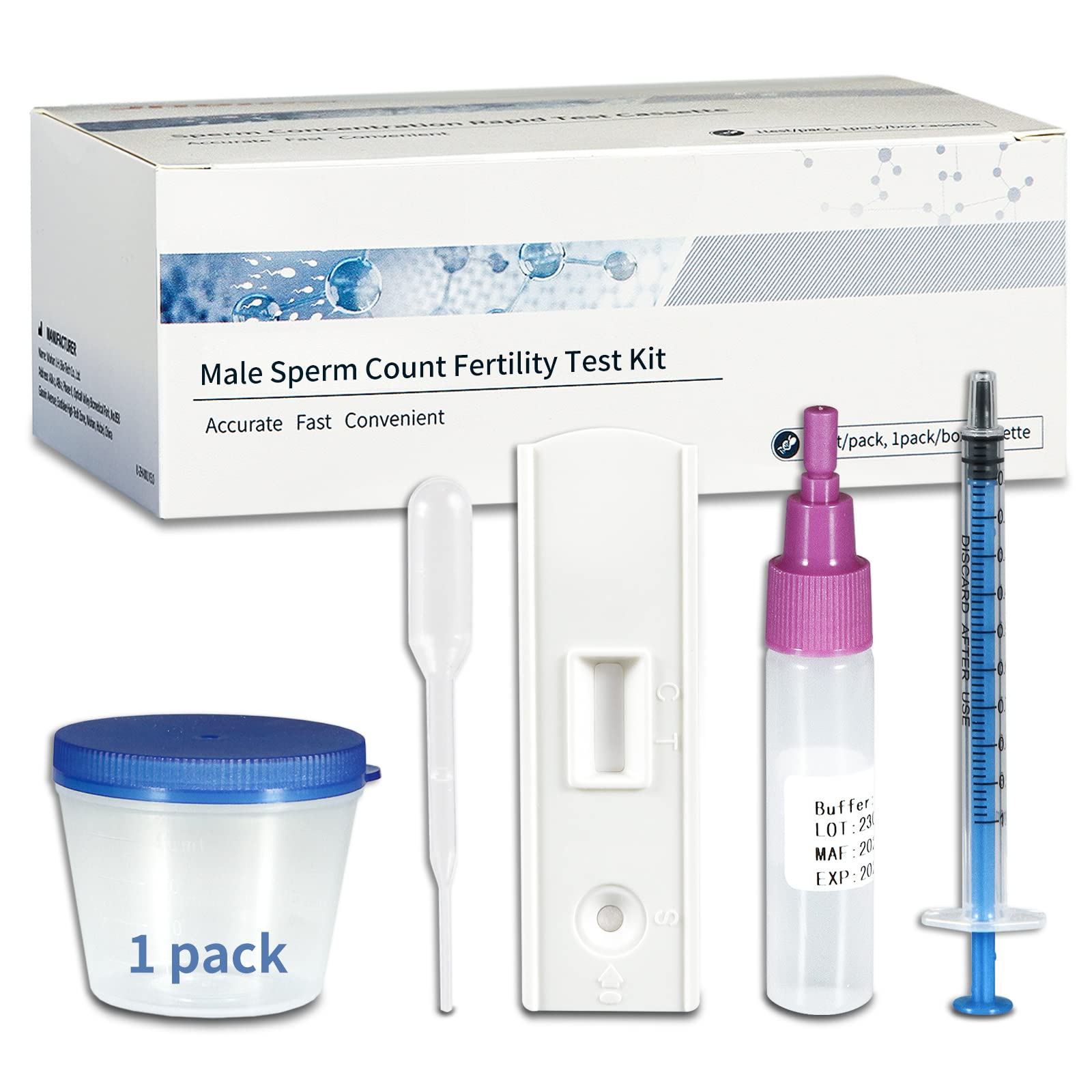 Male Fertility Home Test Kits For Men Show Sperm Counts Normal Or Low Easy To Read Results