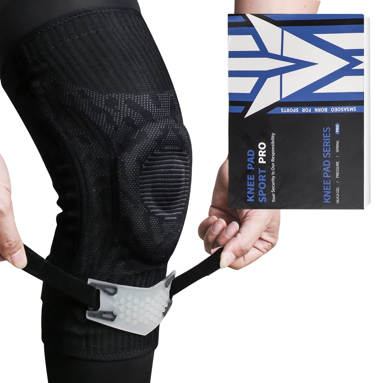 Professional Compression Sports Knee Brace Support with Patella