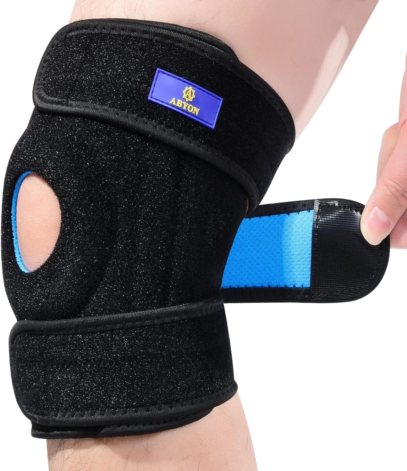 Knee Brace with Side Stabilizers Provide Strong Knee Support Joint Pain  Meniscus Tear Knee Pain Relief for Men and Women