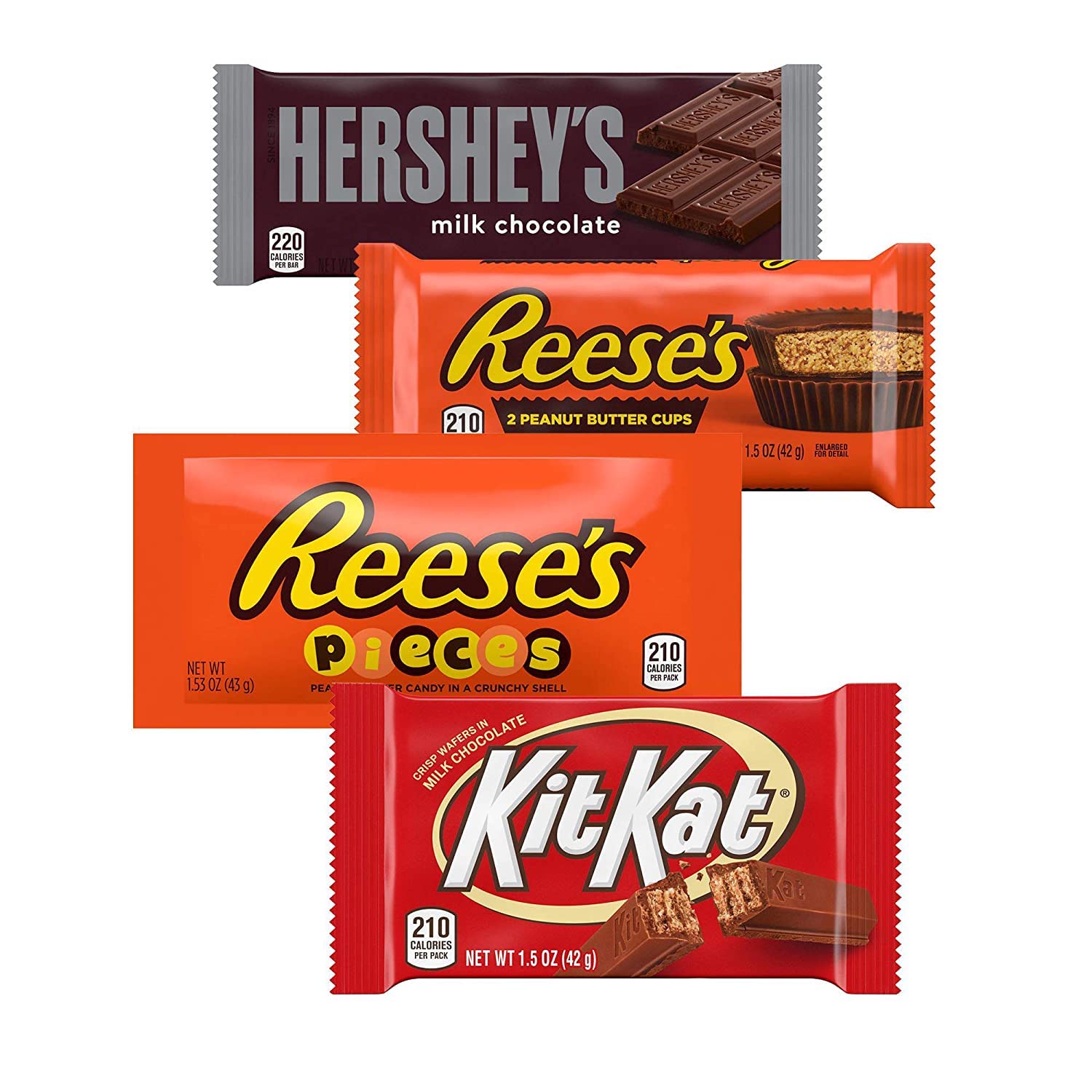 Hershey Chocolate Candy Variety Pack- 2 Lb - Dark Chocolate & Milk Chocolate  - Hershey Kisses, Reese, Kitkat + More! - Halloween Candy Bulk - Chocolate  Bar, Chocolate Bulk Candy Individually Wrapped - Yahoo Shopping