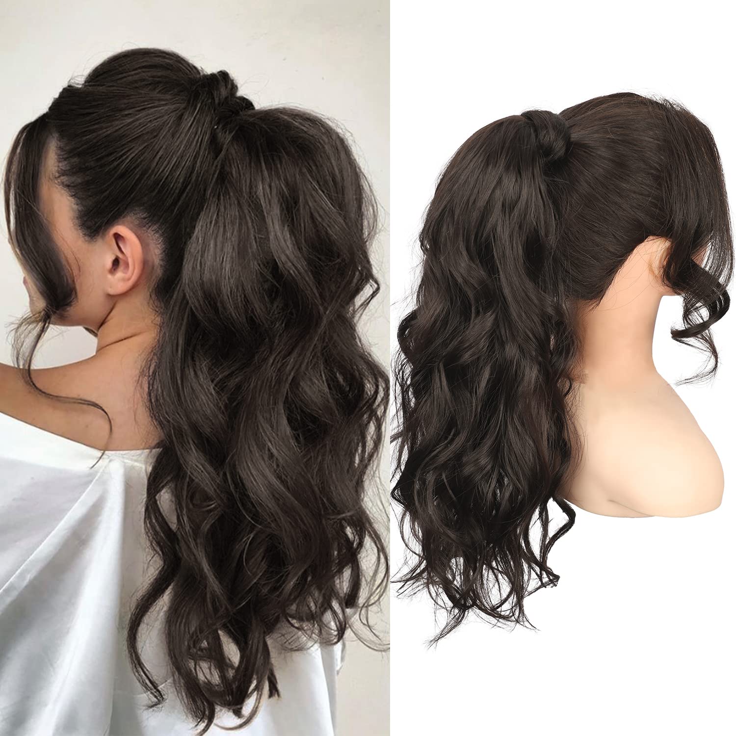 Kinky Curly Brazilian Ponytail Extension With Two Plastic Combs 140g Wrap  Hairpiece For Long Wavy Hair Bun Hairstyles From Divaswigszhou1, $45.77 |  DHgate.Com