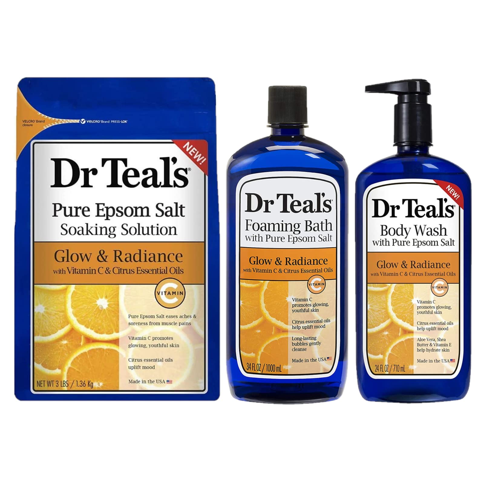 Dr. Teal's Vitamin C Foaming Bath - 1000 ml