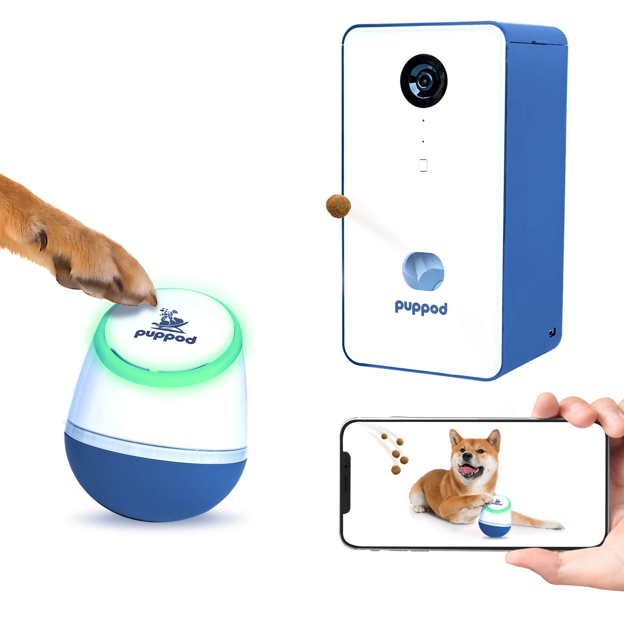 Automatic Treat Dispensing Dog Toys, Dog Treat Dispenser with Dog