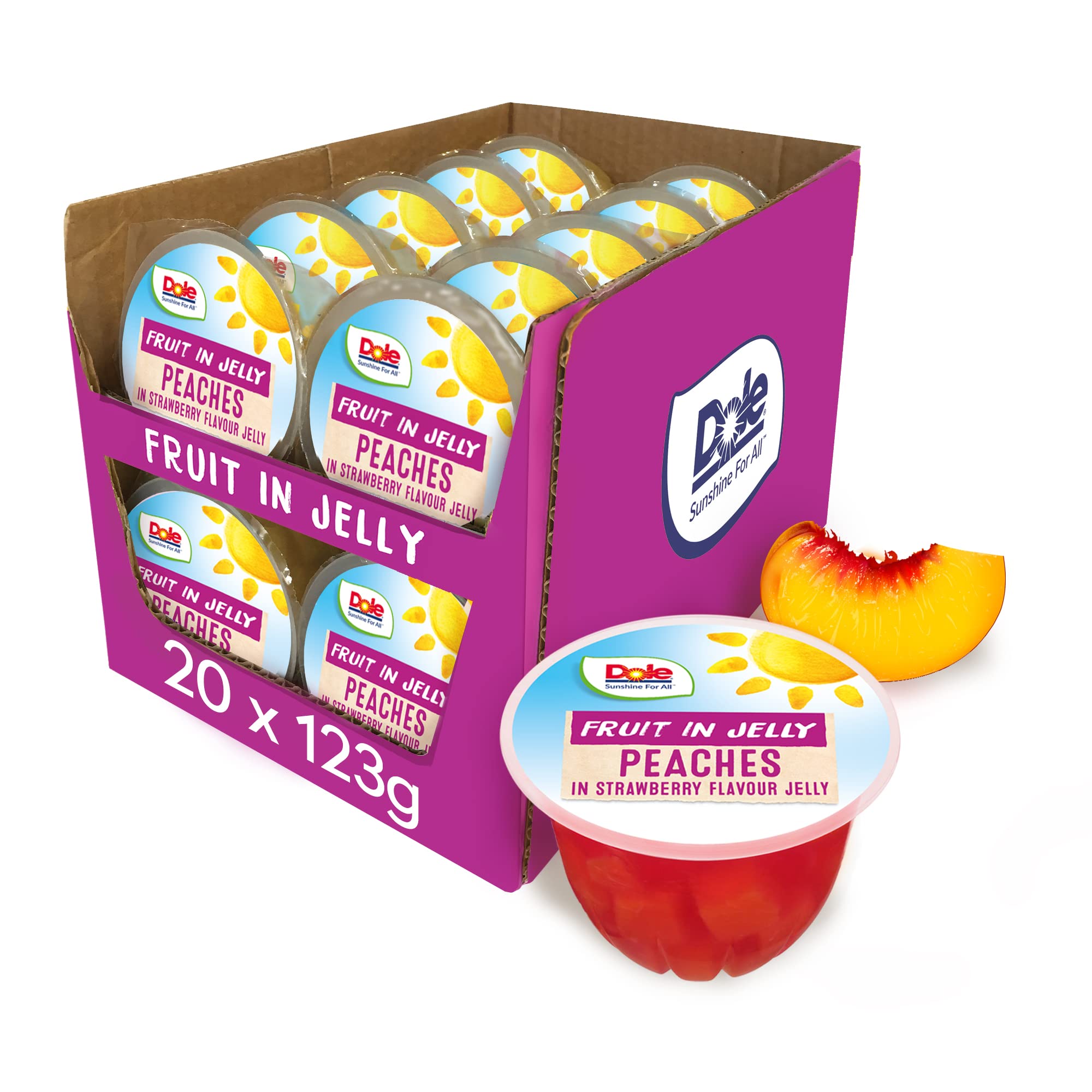 Dole Mixed Fruit in Peach Jelly Fruit Snacks 4 pack - Dole® Sunshine