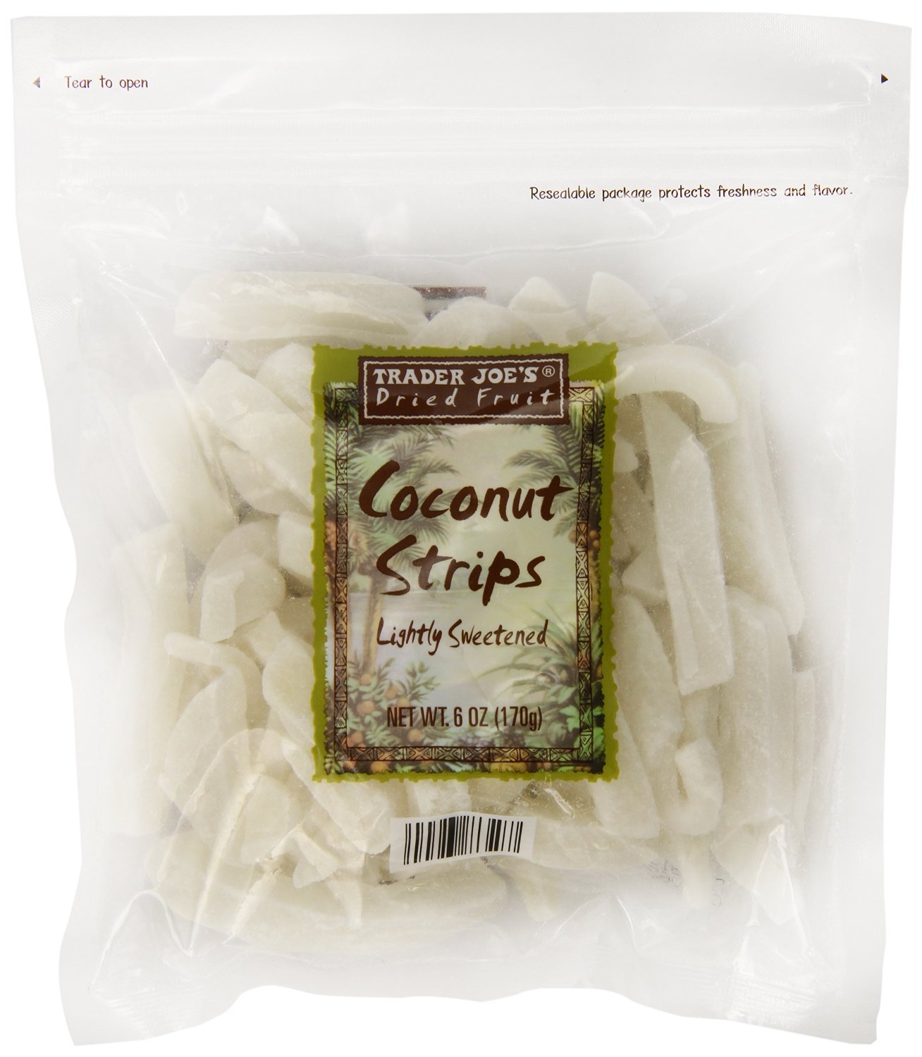 Trader Joes Coconut Strips Oz Pack Of